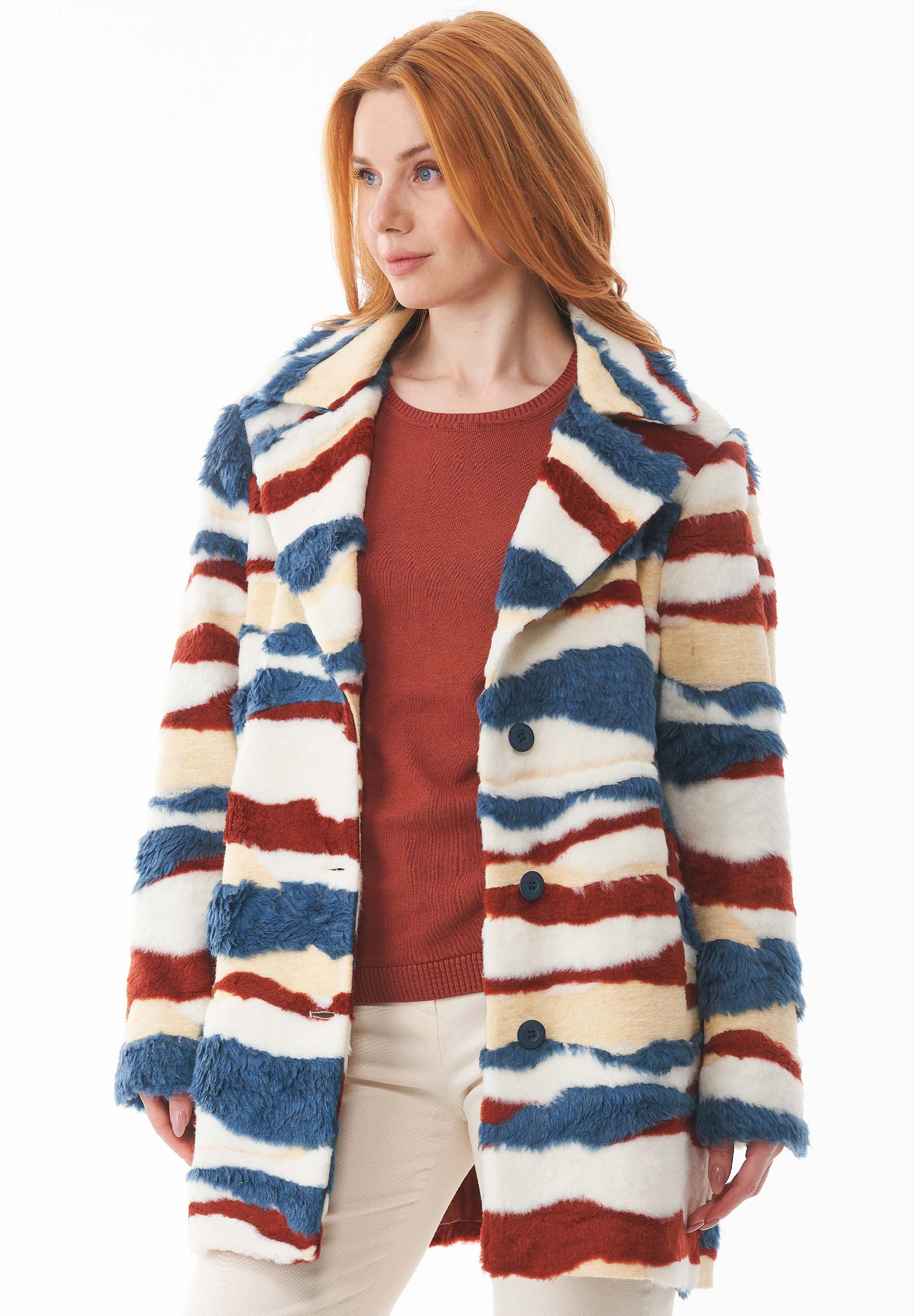 Teddy-Jacke aus recyceltem Polyester