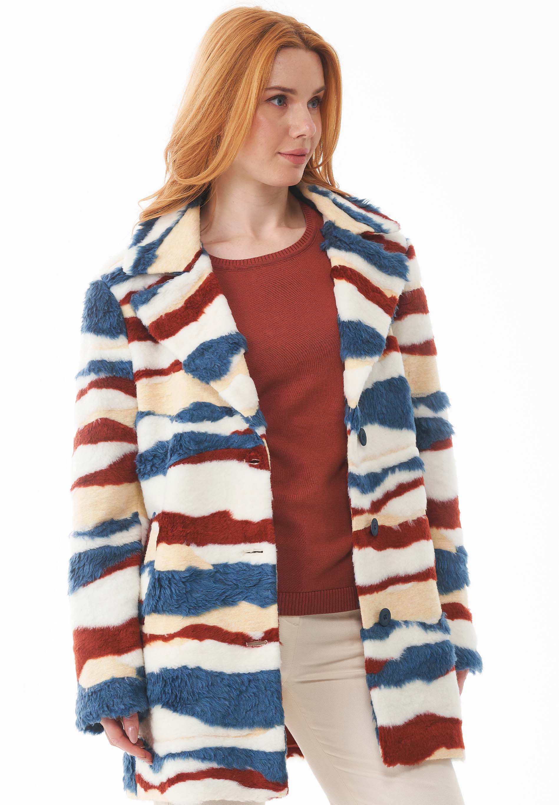 Teddy-Jacke aus recyceltem Polyester