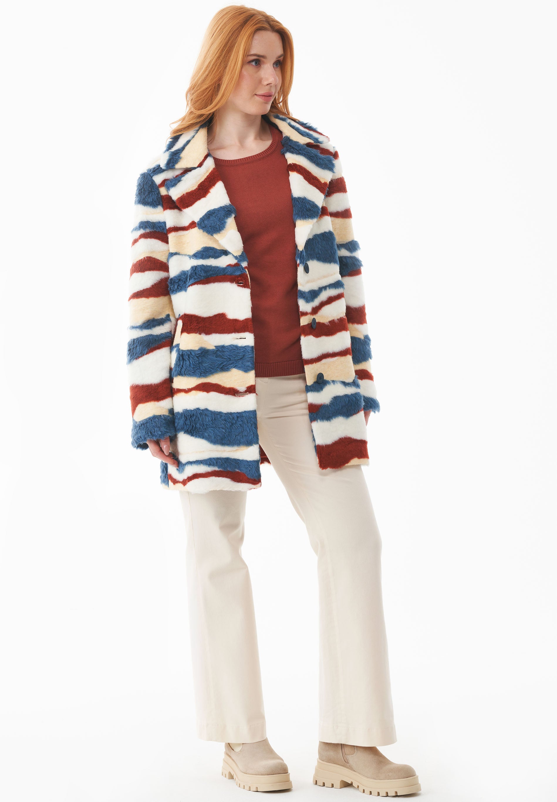 Teddy-Jacke aus recyceltem Polyester