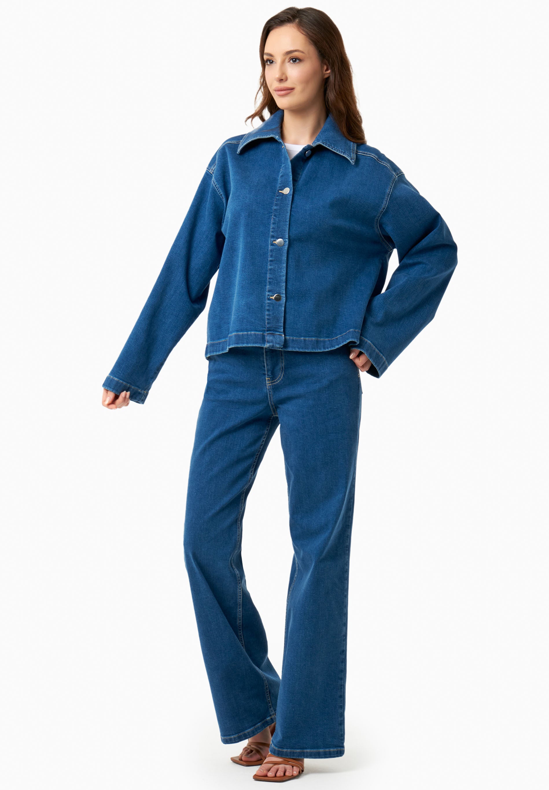 Jeans mit Geradem Schnitt aus Bio-Baumwolle