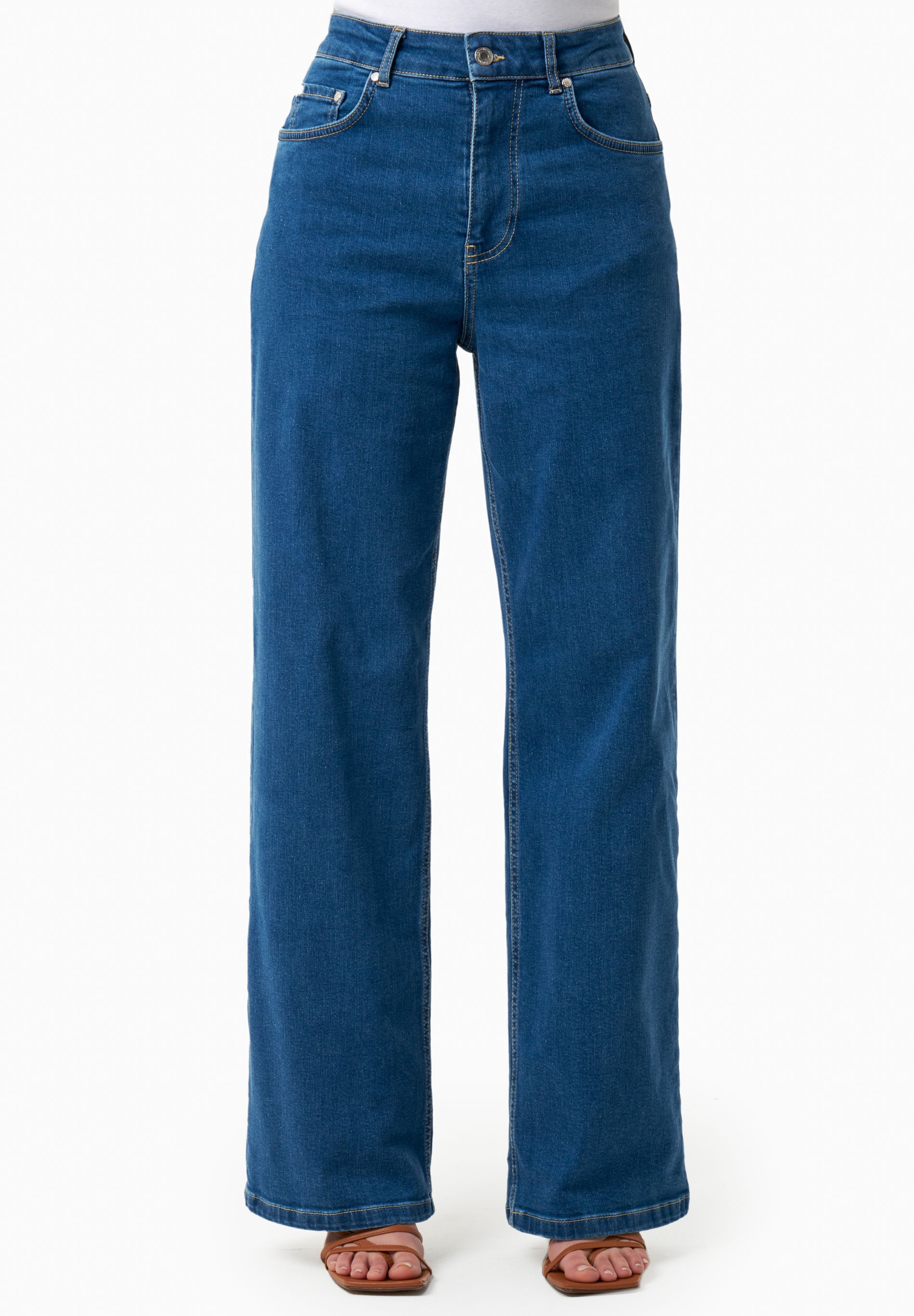 Jeans mit Geradem Schnitt aus Bio-Baumwolle