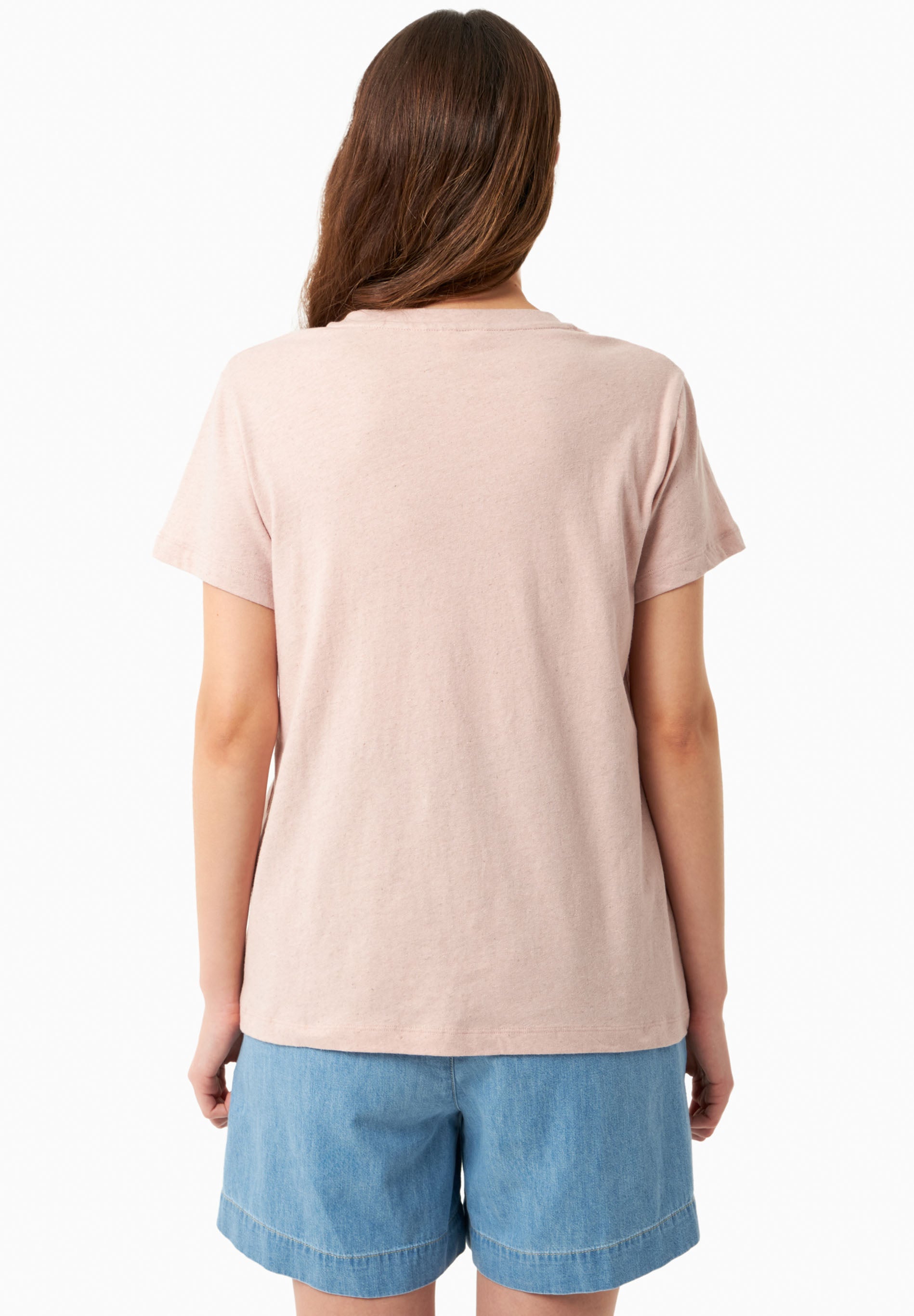 T-Shirt aus Bio-Baumwolle und Leinen