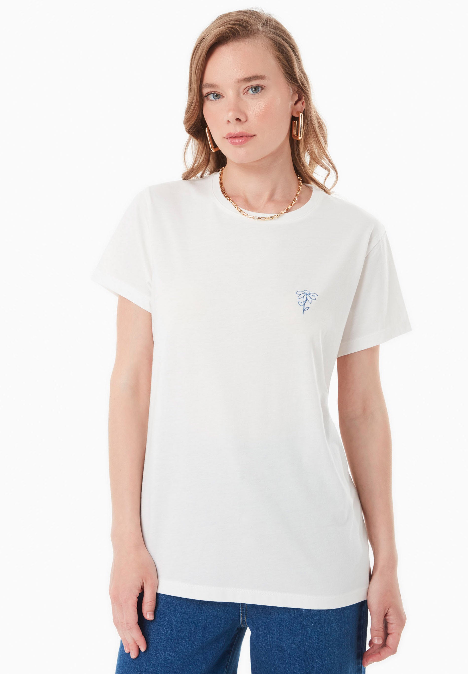 T-Shirt aus TENCEL™ Modal und Bio-Baumwolle