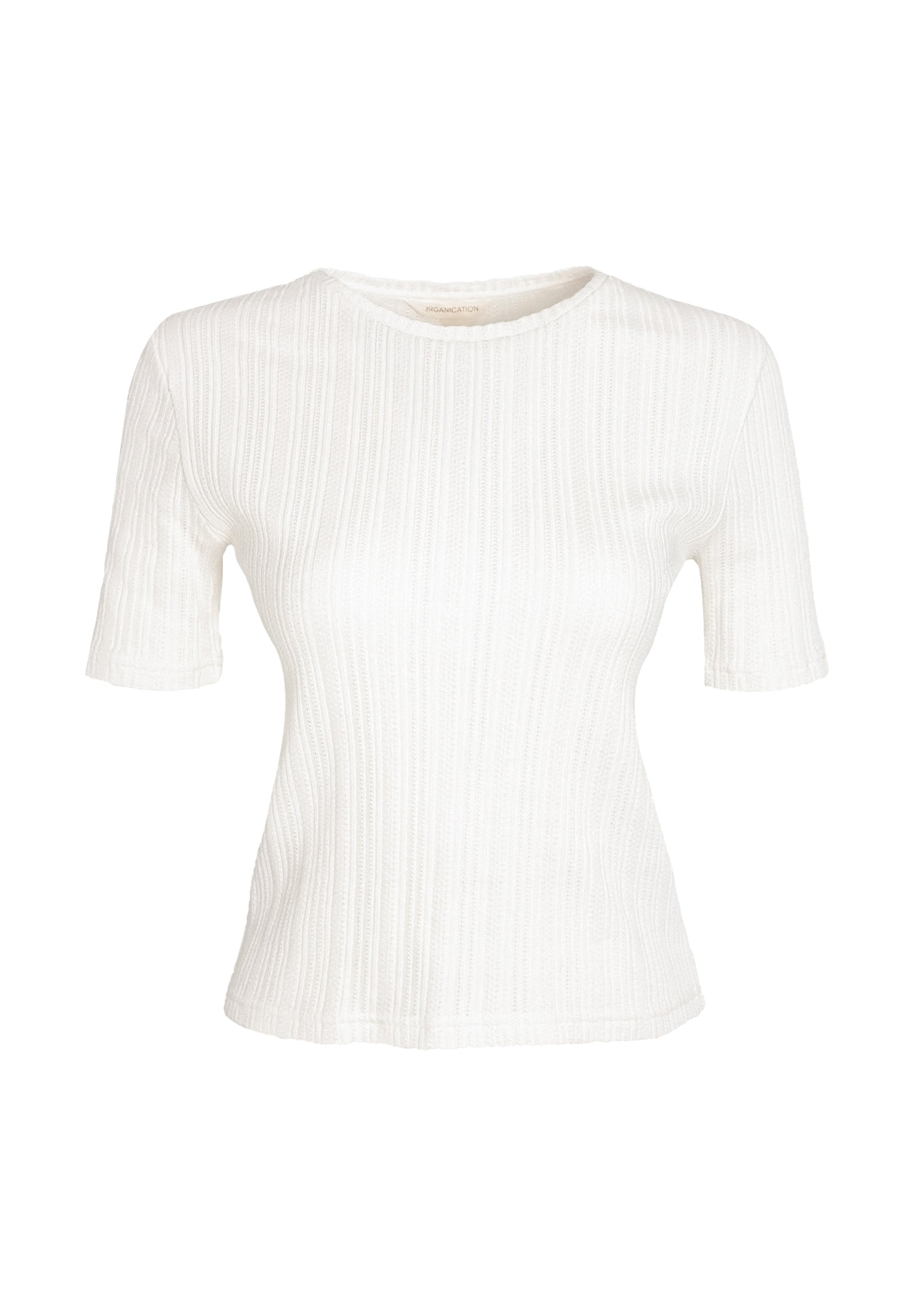 Jacquard Rib Top mit 1/2 Arm