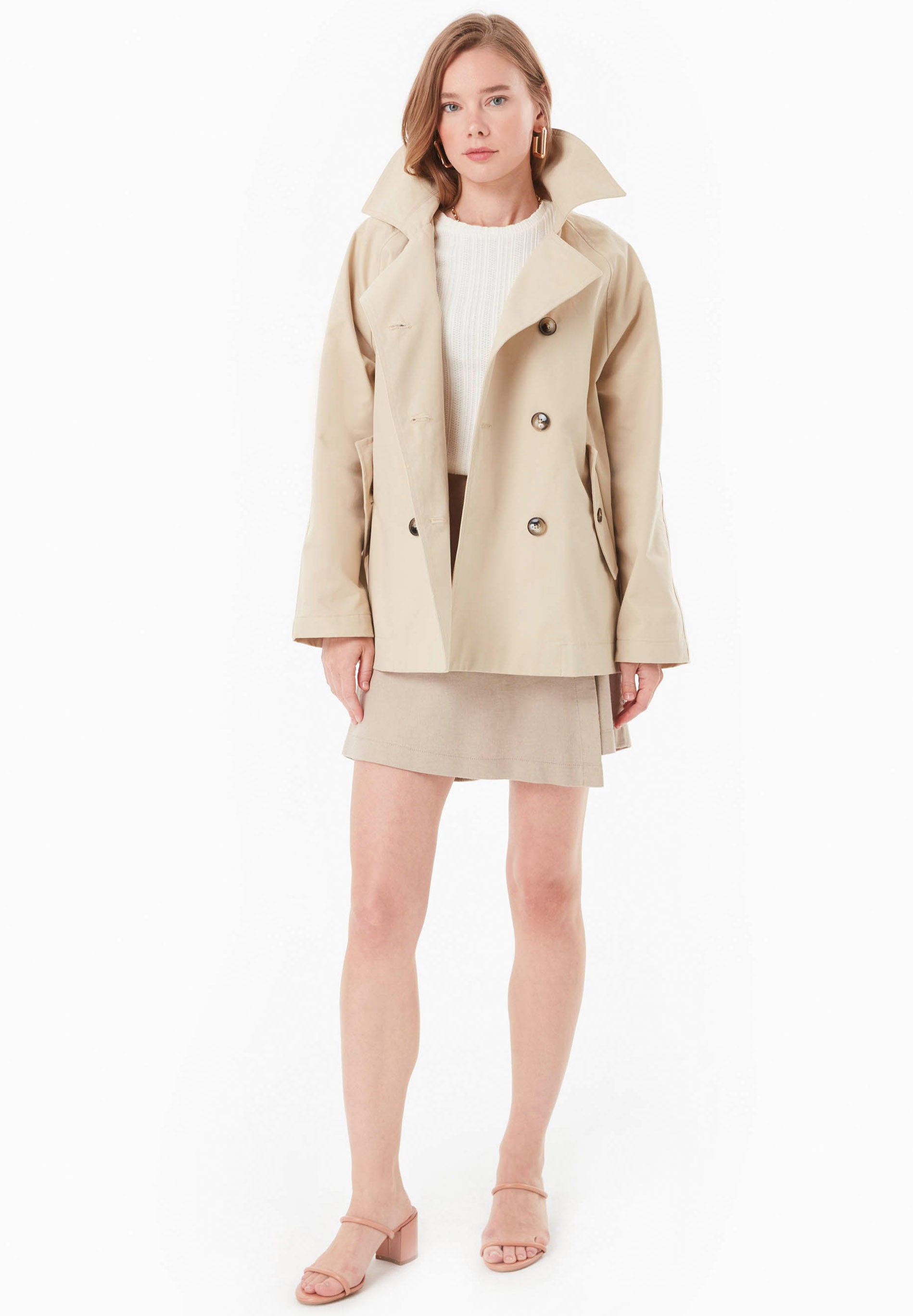 Trenchcoat aus Bio-Baumwolle