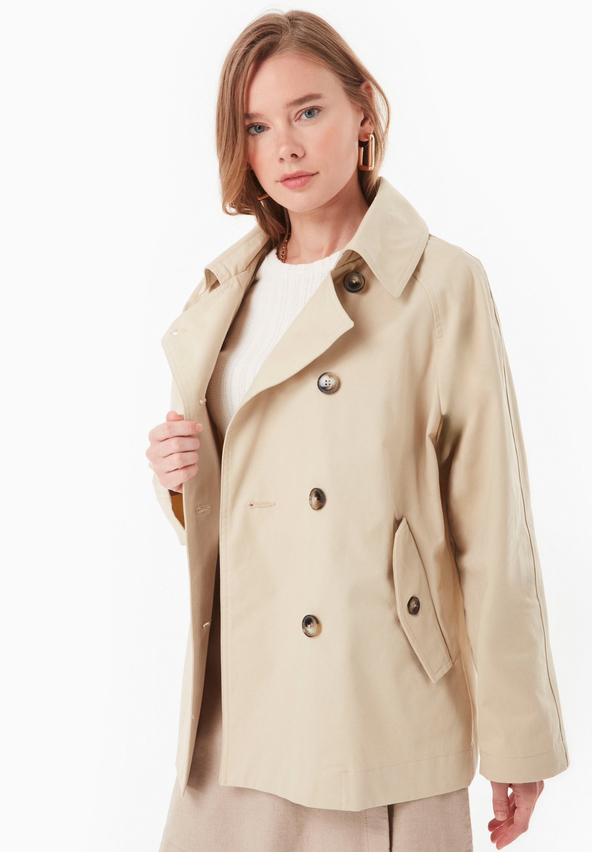 Trenchcoat aus Bio-Baumwolle