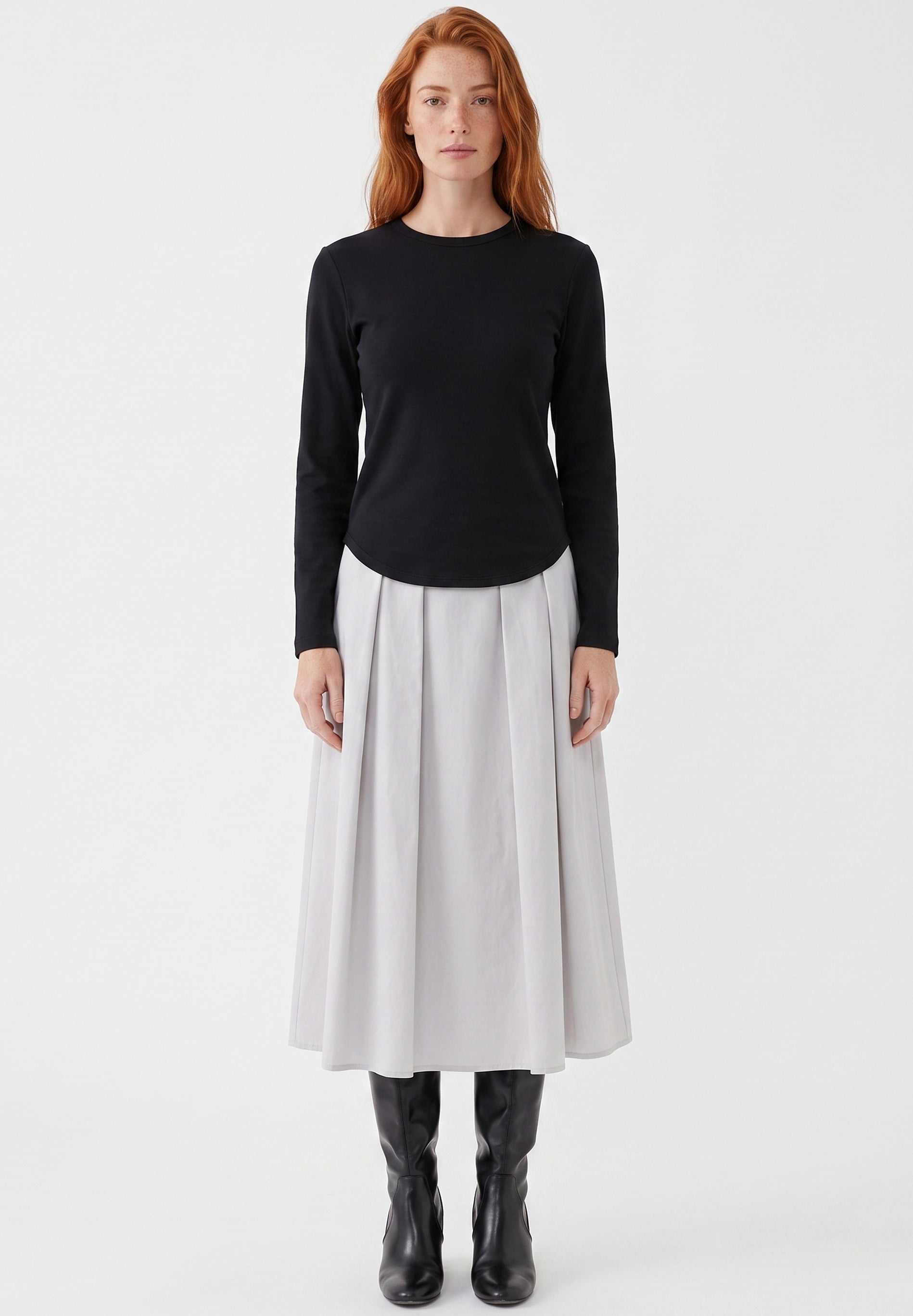 Slim-Fit-Longsleeve aus Bio-Baumwolle