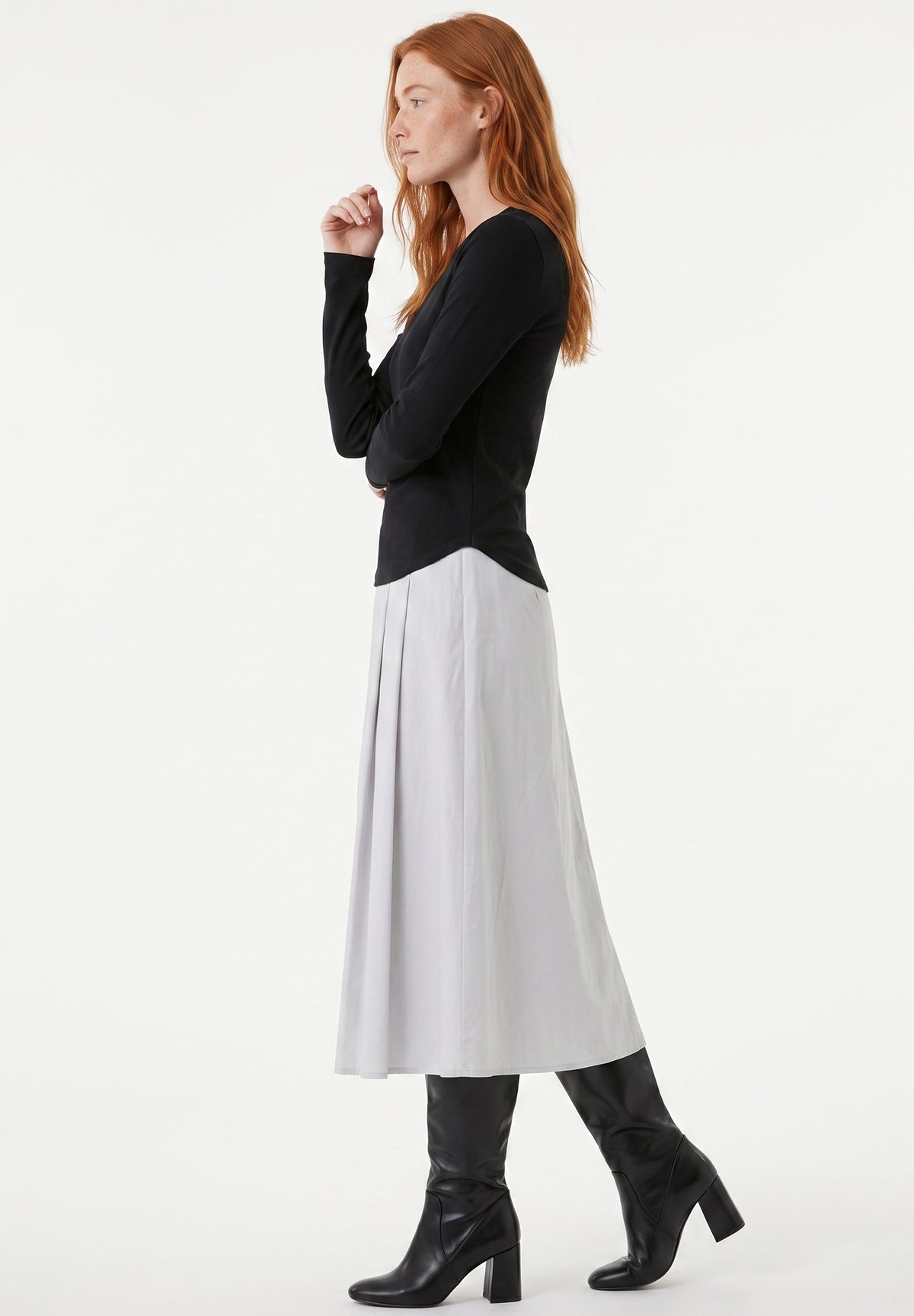 Slim-Fit-Longsleeve aus Bio-Baumwolle