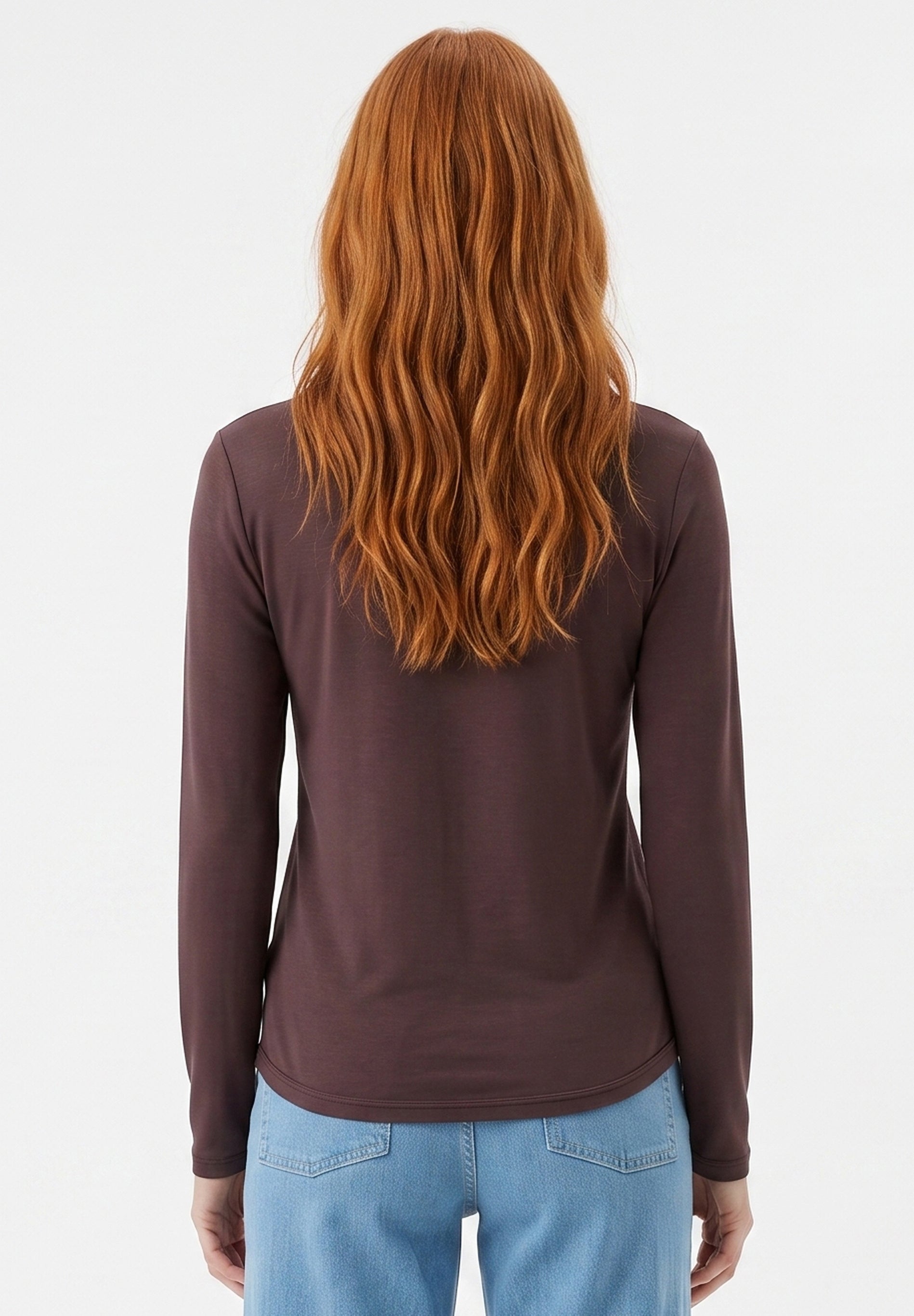 Slim-Fit-Longsleeve aus Bio-Baumwolle