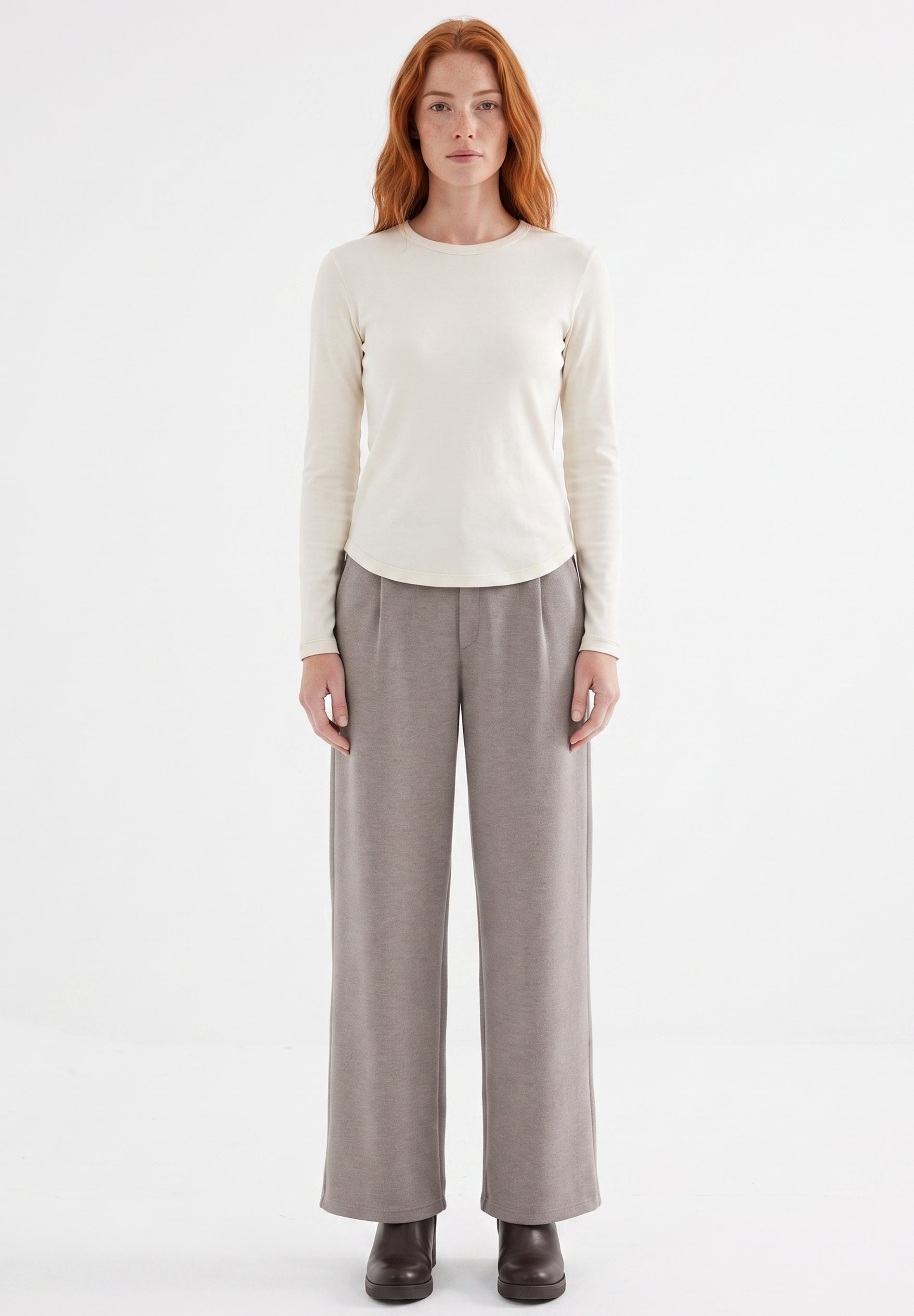 Slim-Fit-Longsleeve aus Bio-Baumwolle