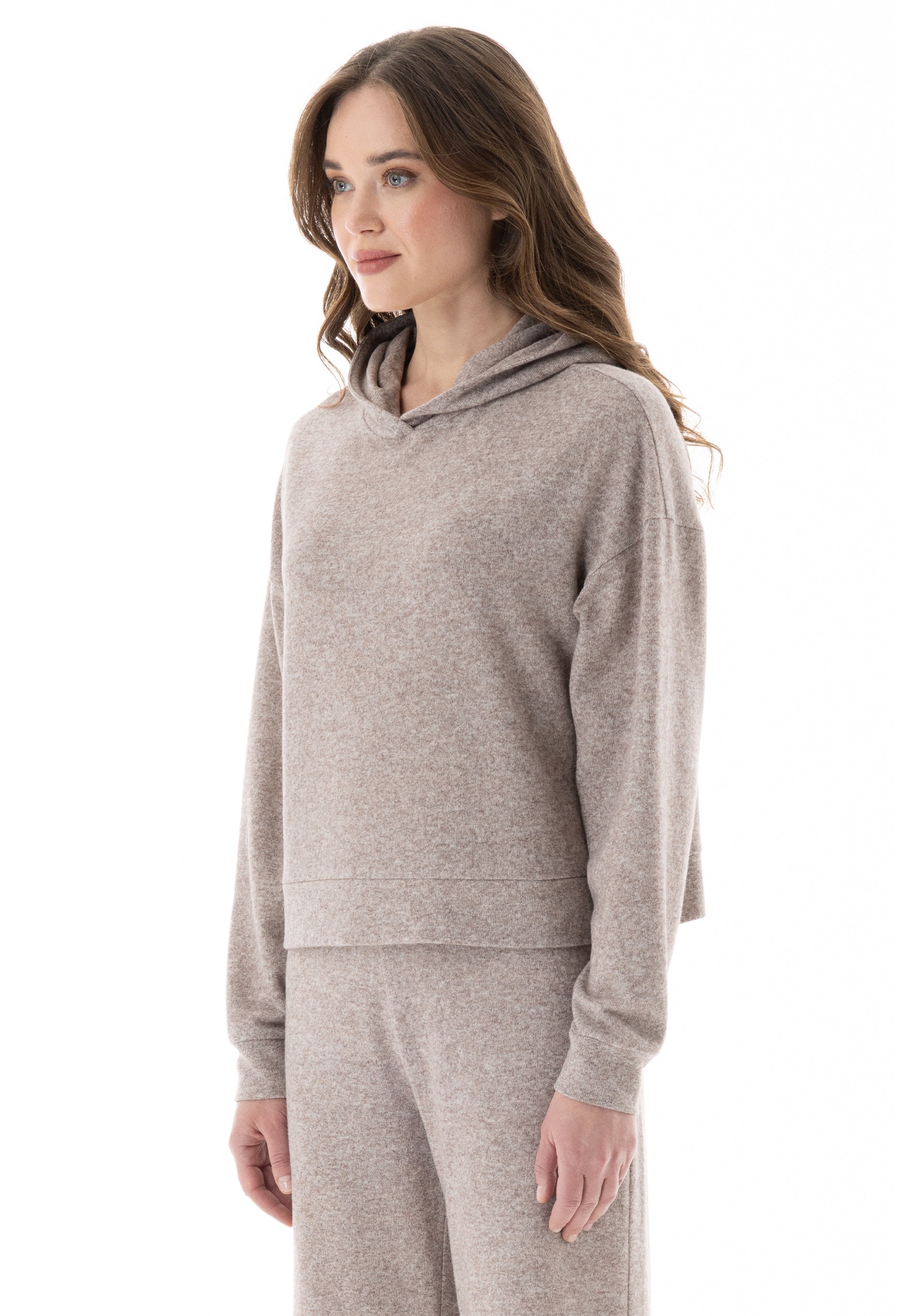 Hoodie aus Bio-Baumwolle und recyceltem Polyester