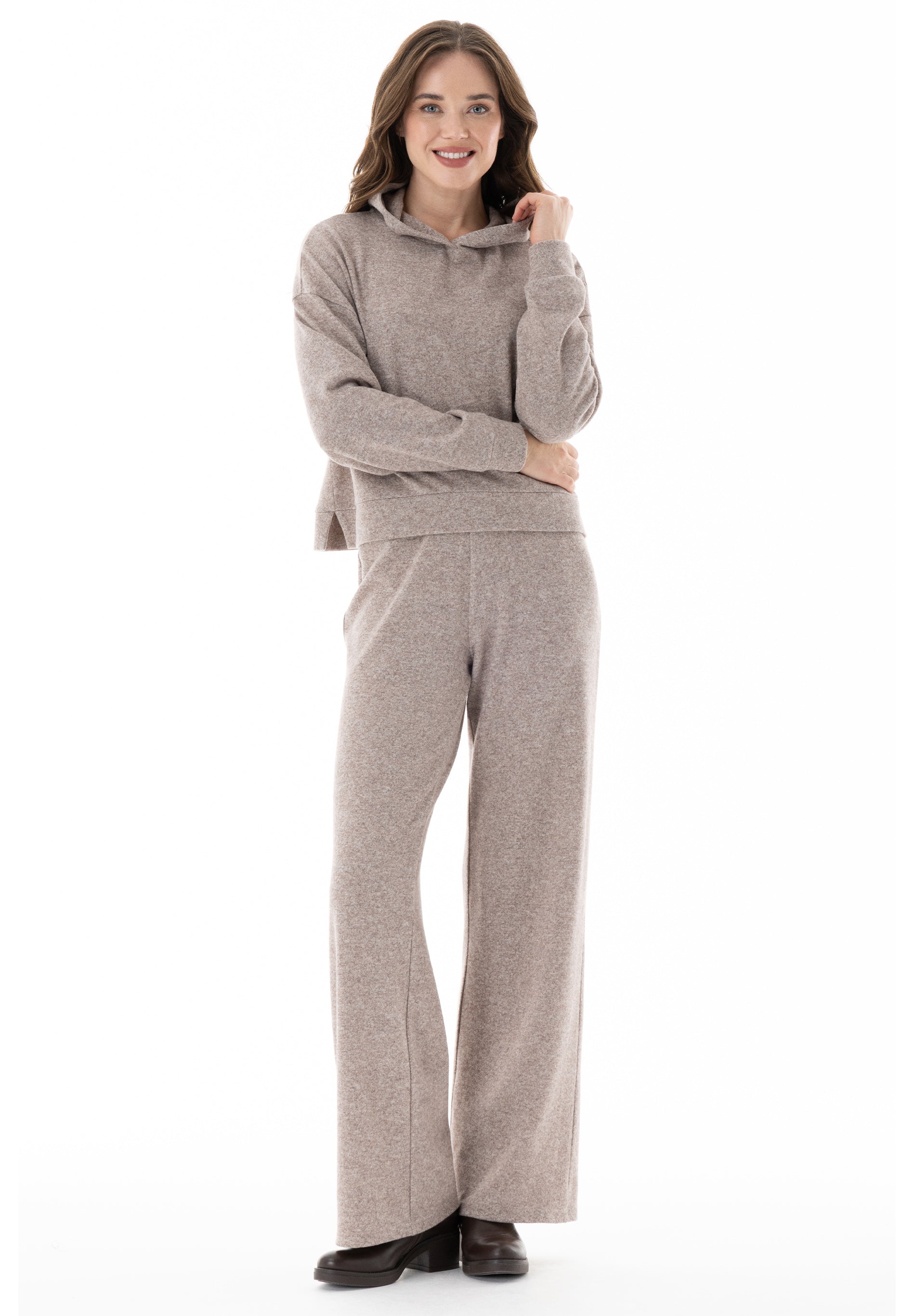 Hoodie aus Bio-Baumwolle und recyceltem Polyester