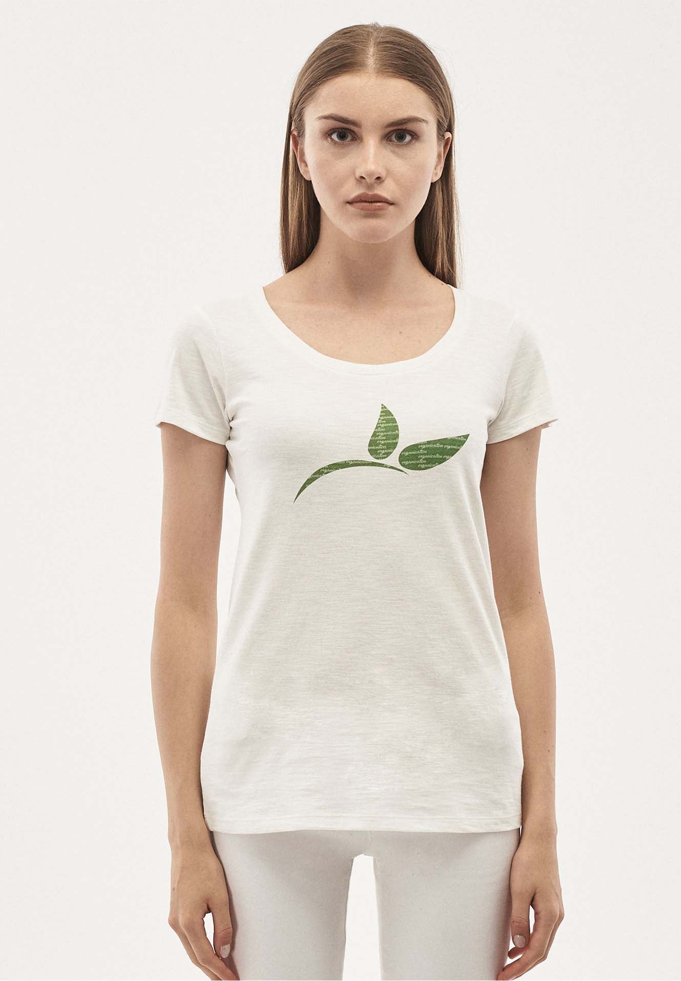 T-Shirt aus Bio-Baumwolle mit Logo-Print