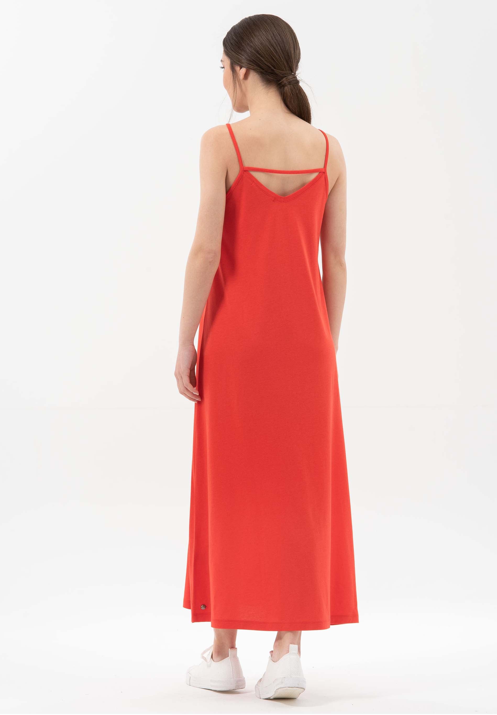 Spaghettiträger-Kleid aus TENCEL™ Lyocell mit Bio-Baumwolle