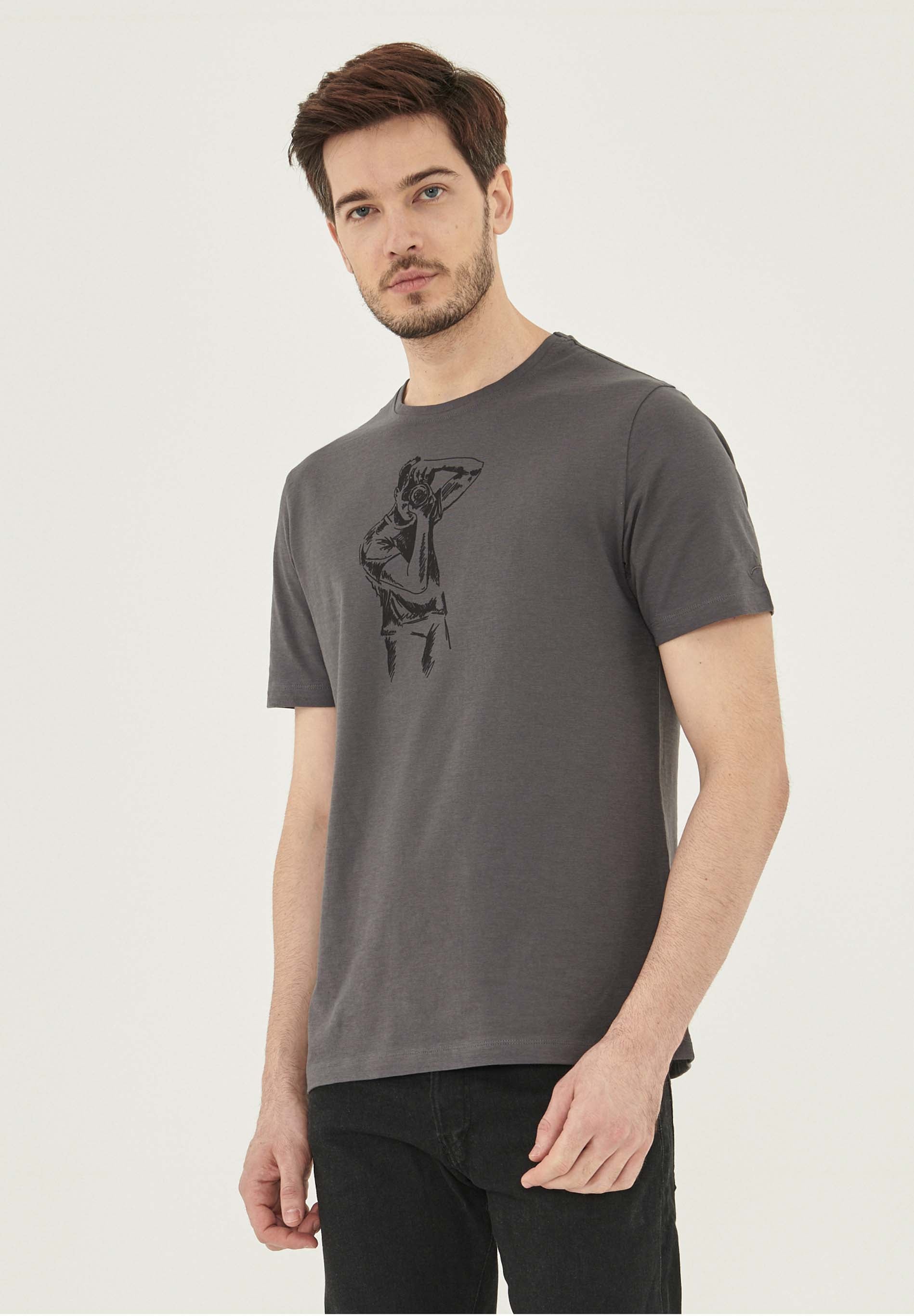 T-Shirt aus Bio-Baumwolle mit Print
