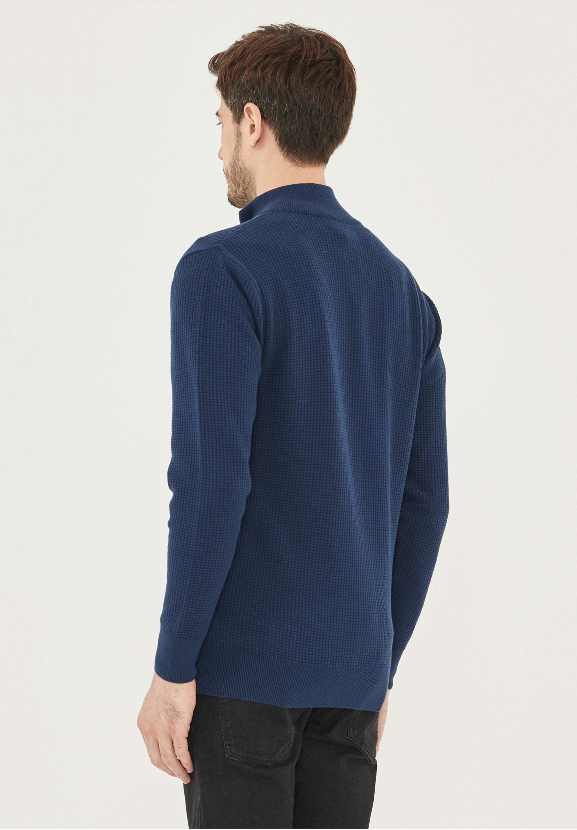 Strickjacke aus Bio-Baumwolle in Waffel-Optik