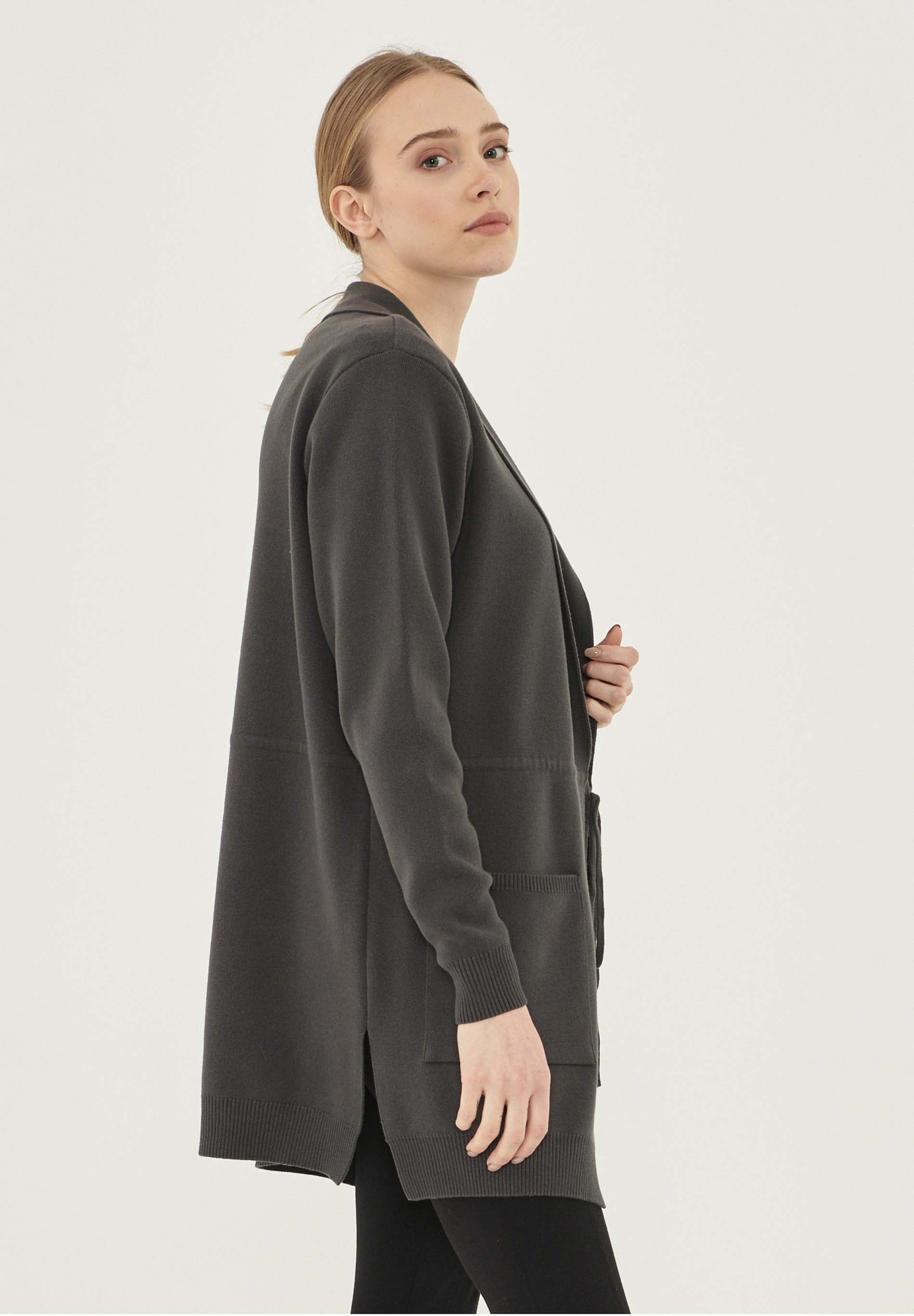 Langer Cardigan aus Bio-Baumwolle