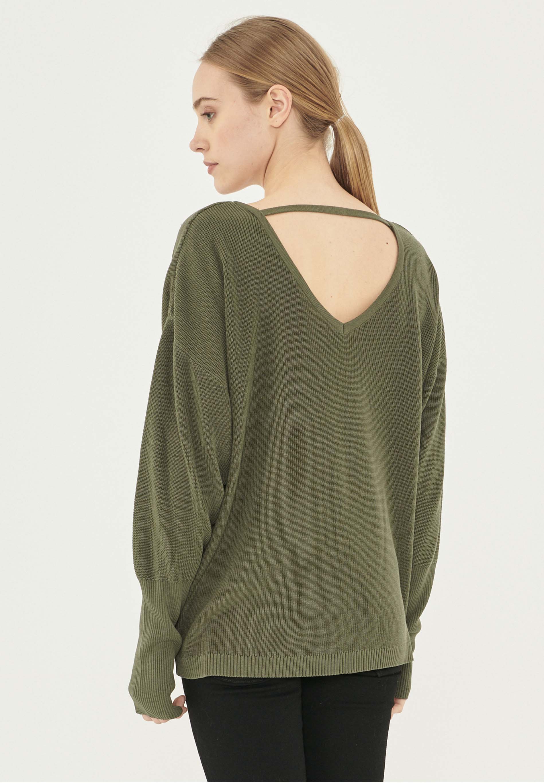 Pullover aus TENCEL™ Lyocell mit Ballonärmeln