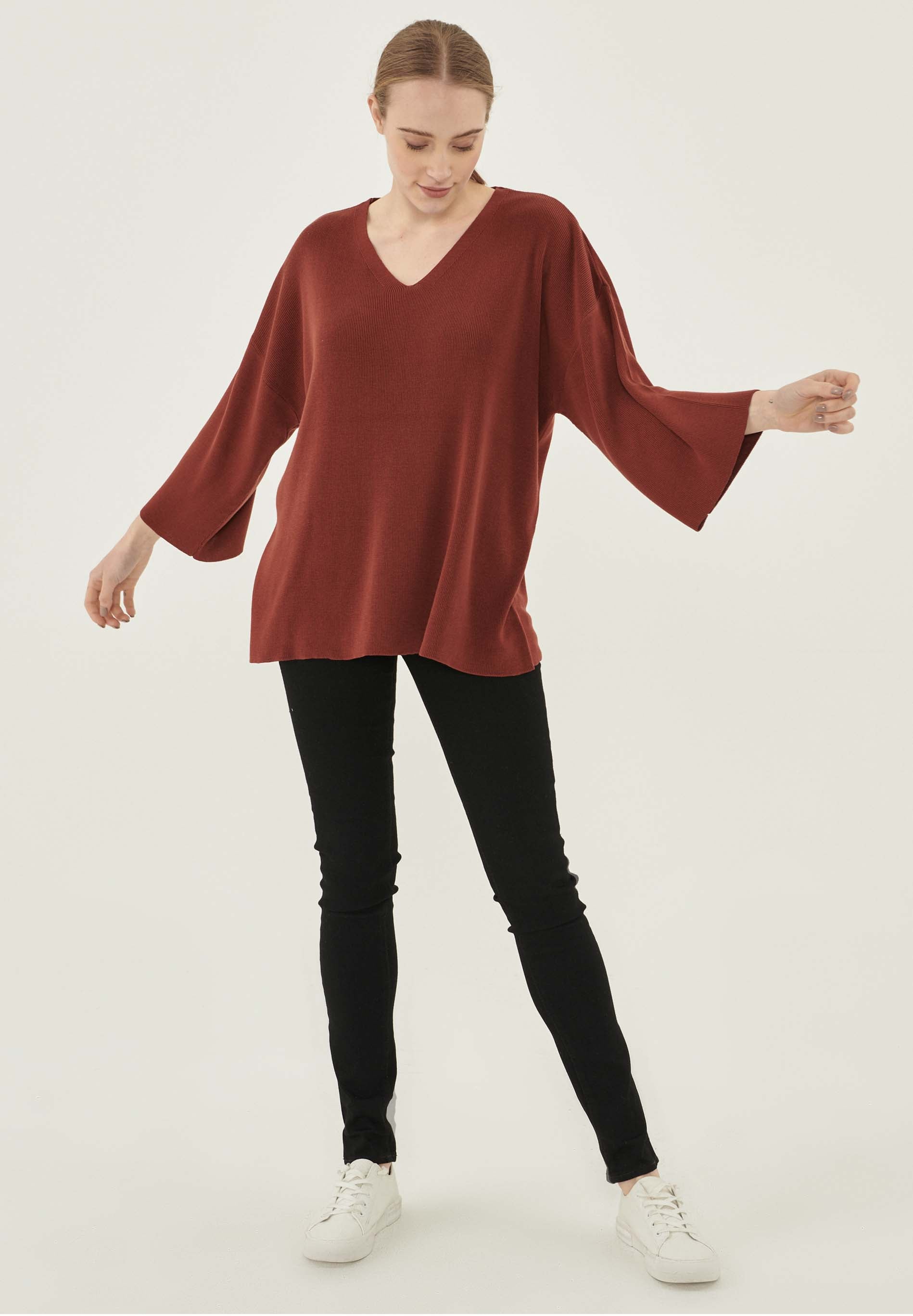 3/4 Arm Pullover aus TENCEL™ Lyocell