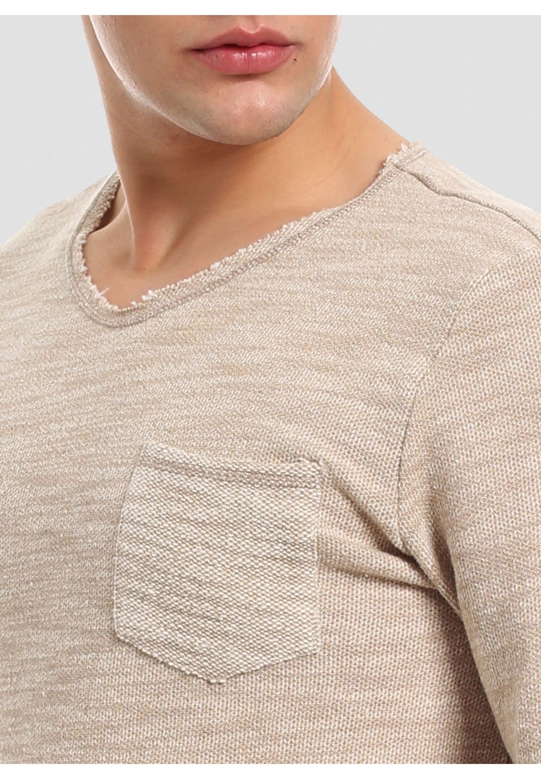 Langarmshirt aus Bio-Baumwolle mit Brusttasche