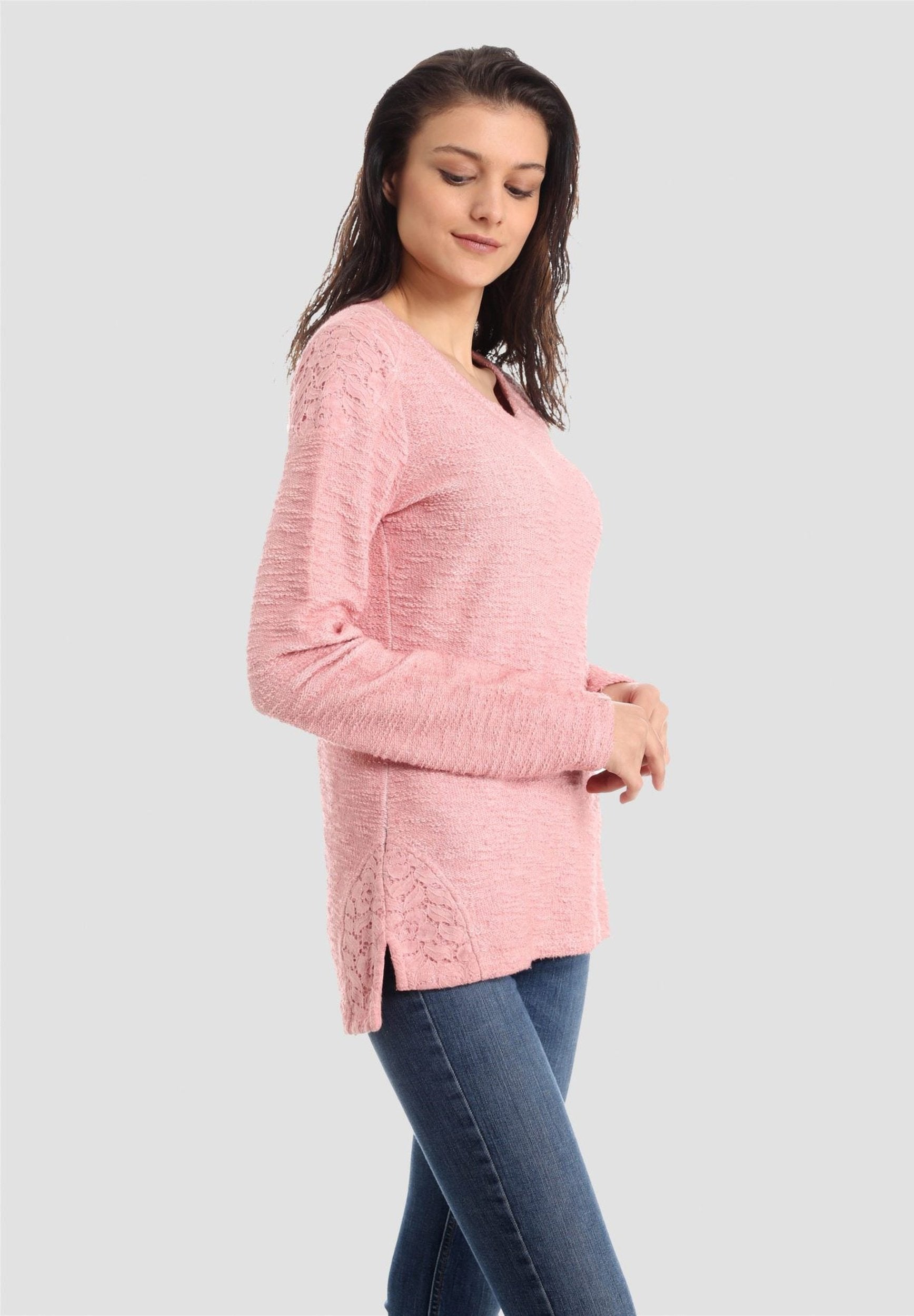 Sweatshirt aus Bo-Baumwolle in Cold-Dye-Effekt