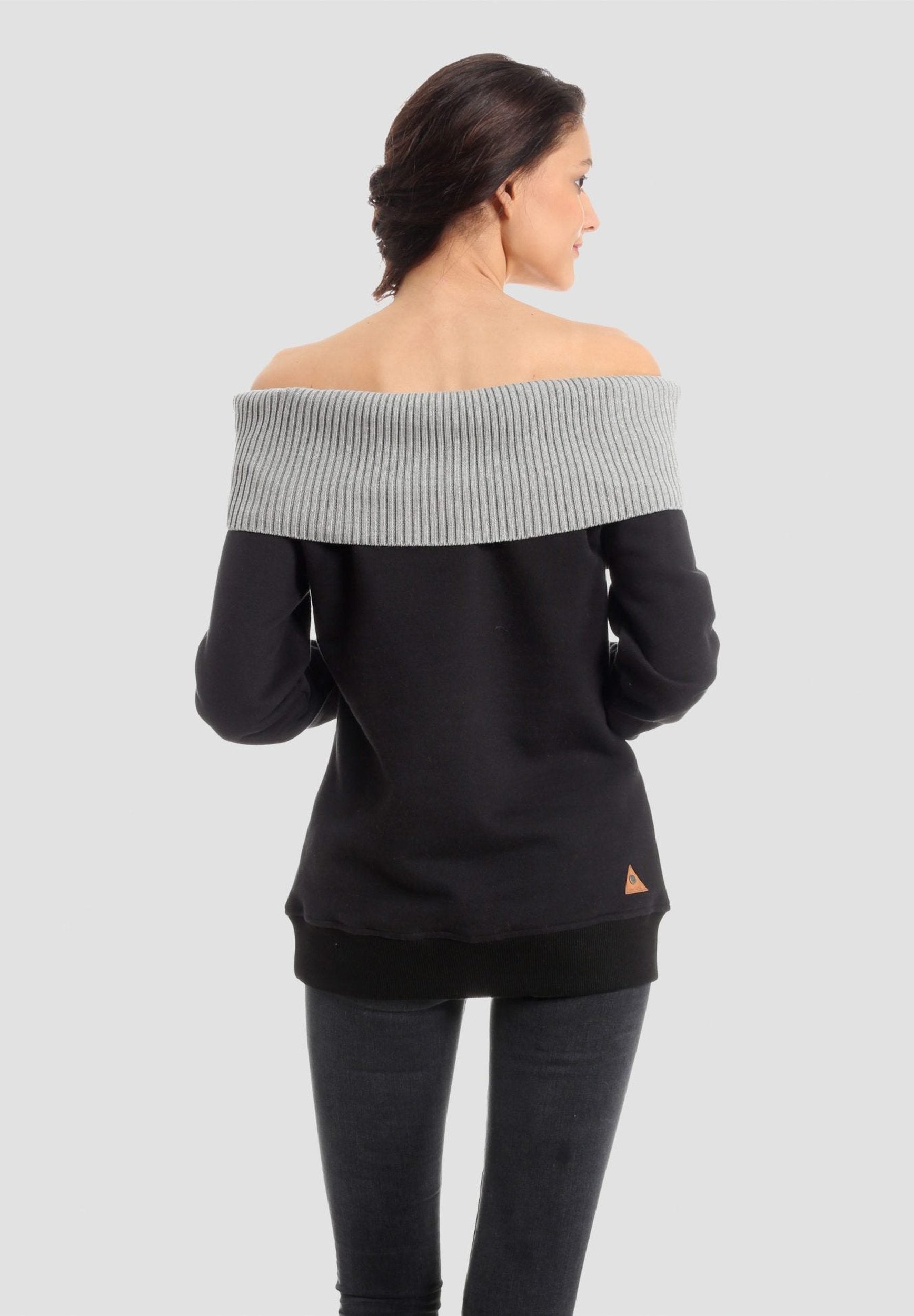 Trikotkragen Sweatshirt aus Bio-Baumwolle