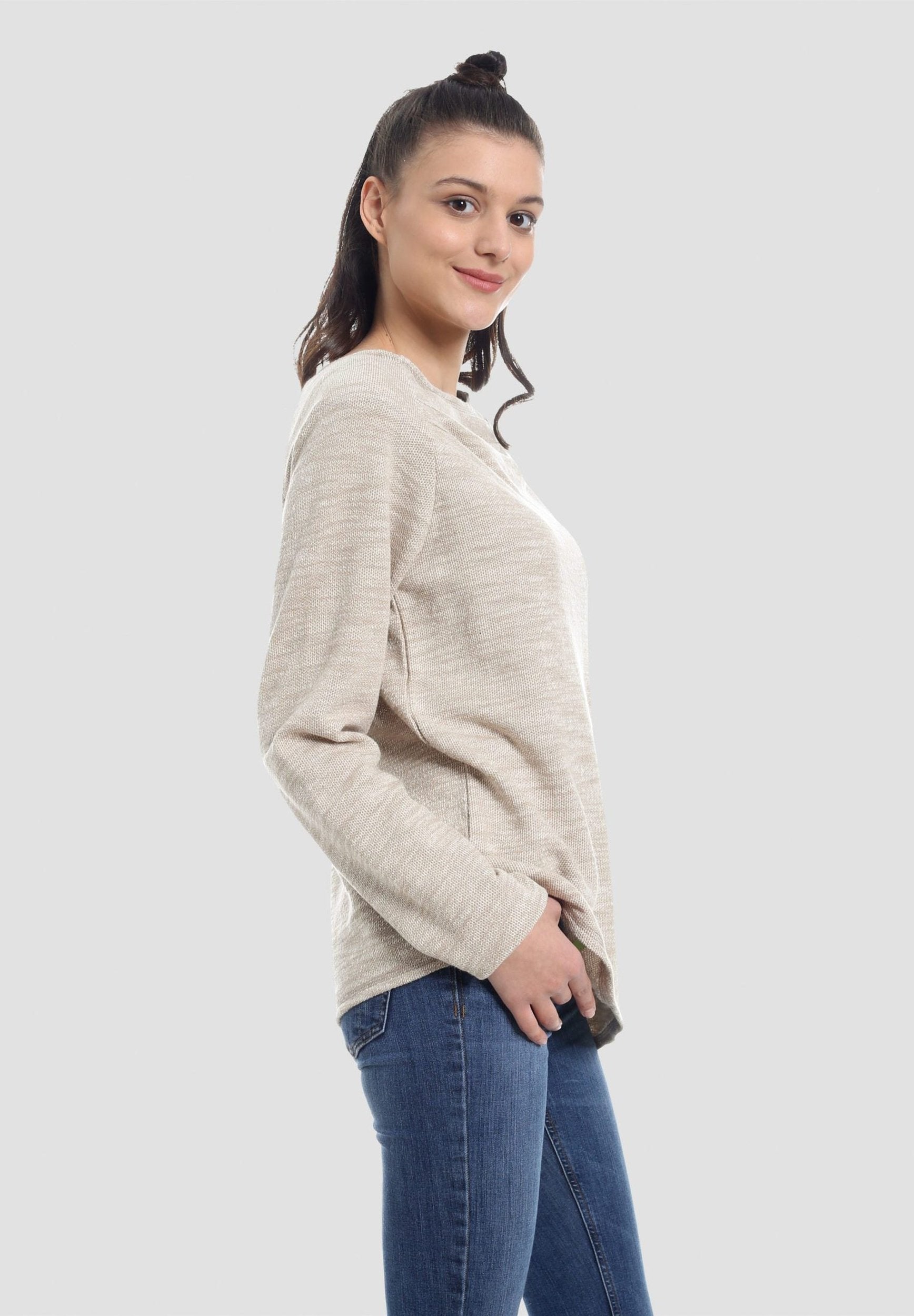 Damen Asymmetrisch Sweatshirt
