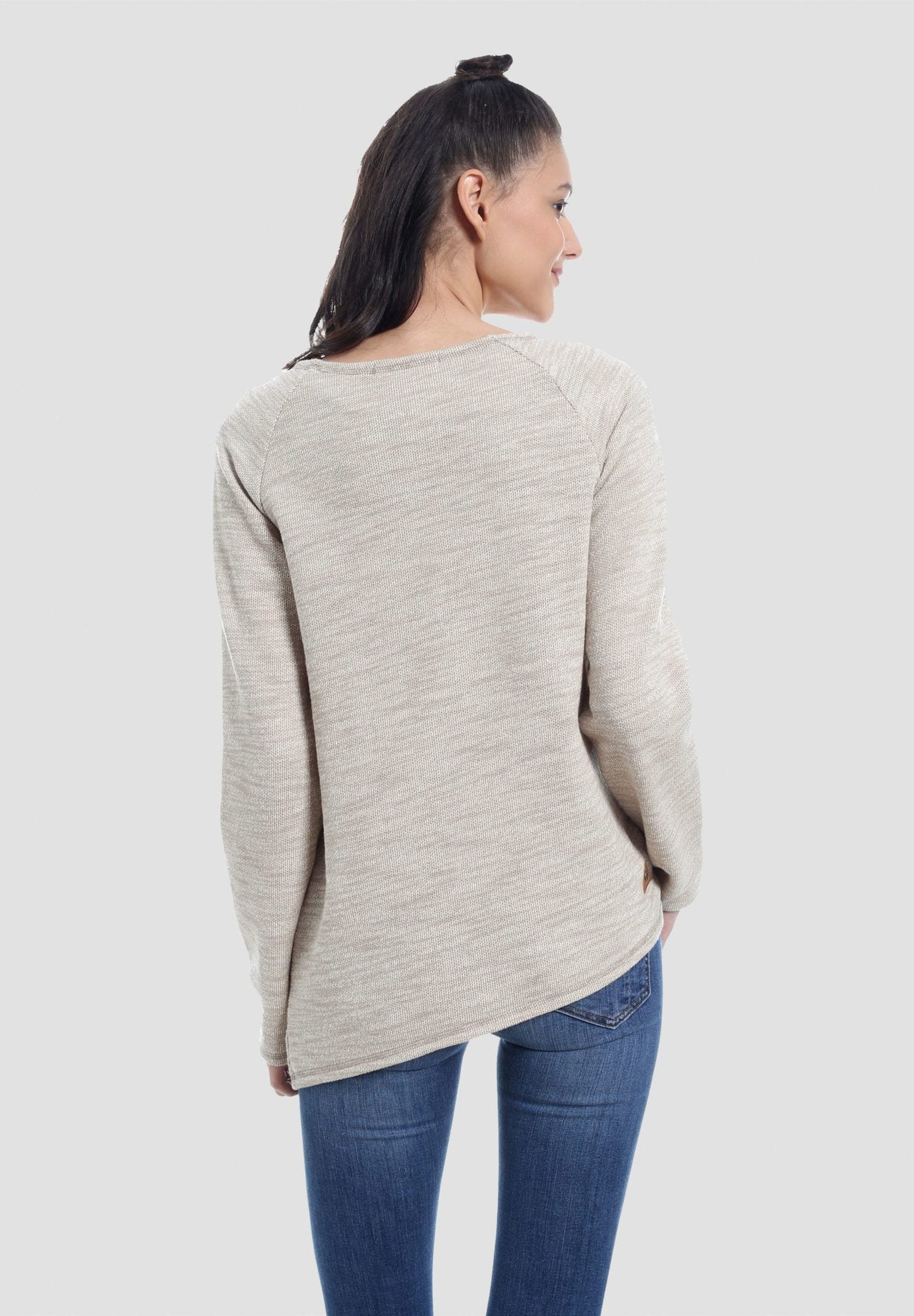 Damen Asymmetrisch Sweatshirt