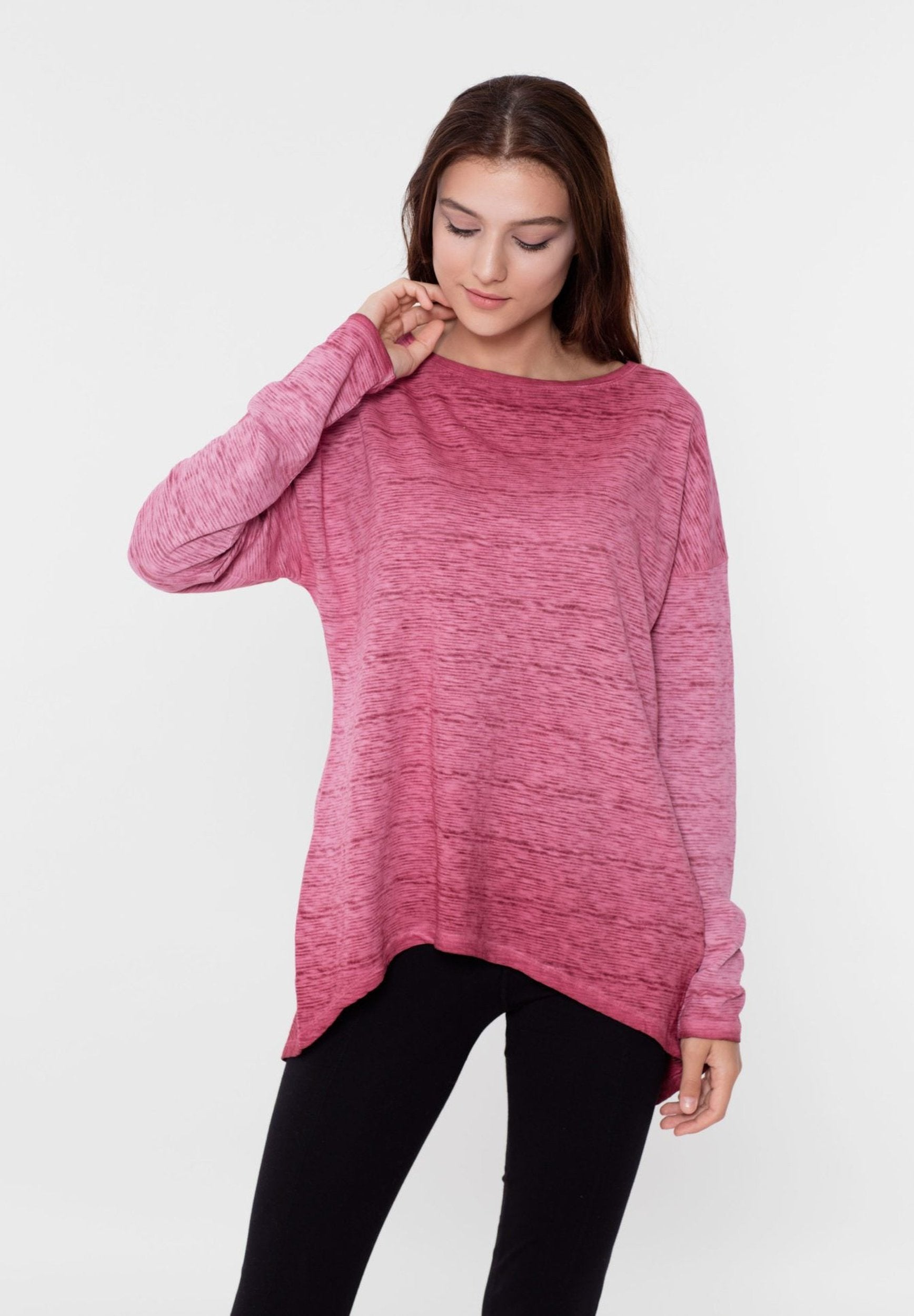 Garment Dyed Langarmshirt aus Bio-Baumwolle