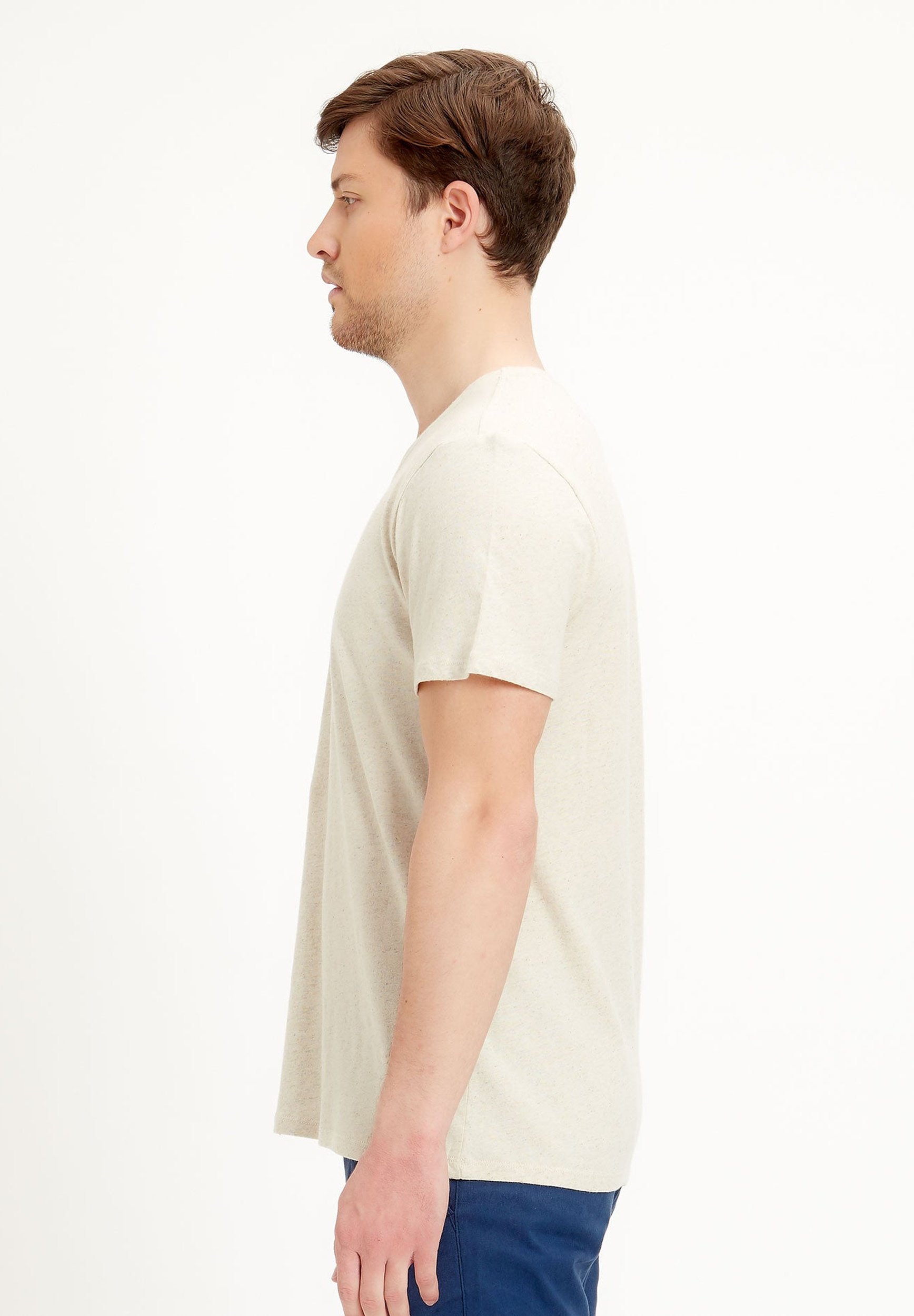 T-Shirt aus Leinen-Bio-Baumwolle-Mix
