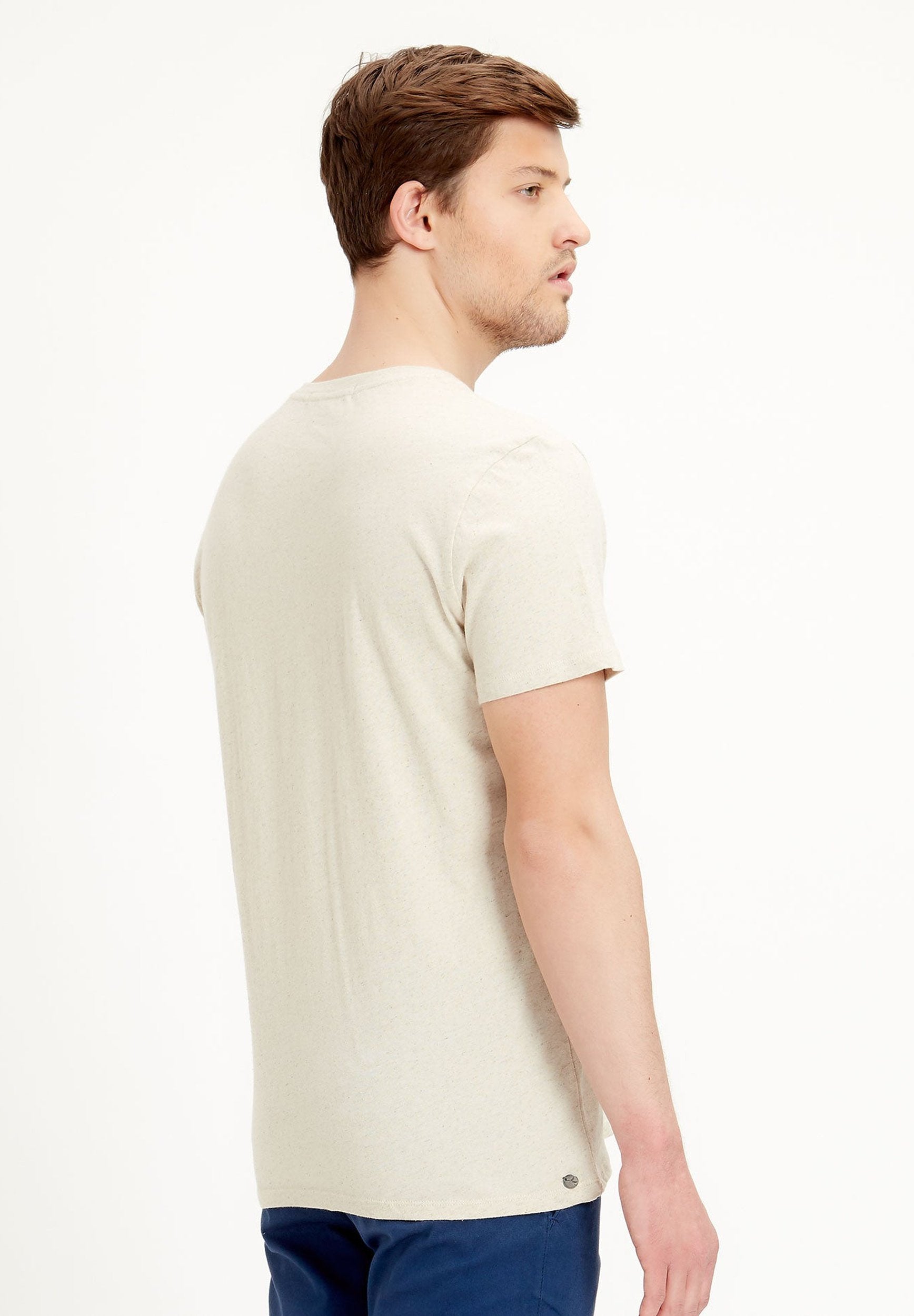 T-Shirt aus Leinen-Bio-Baumwolle-Mix