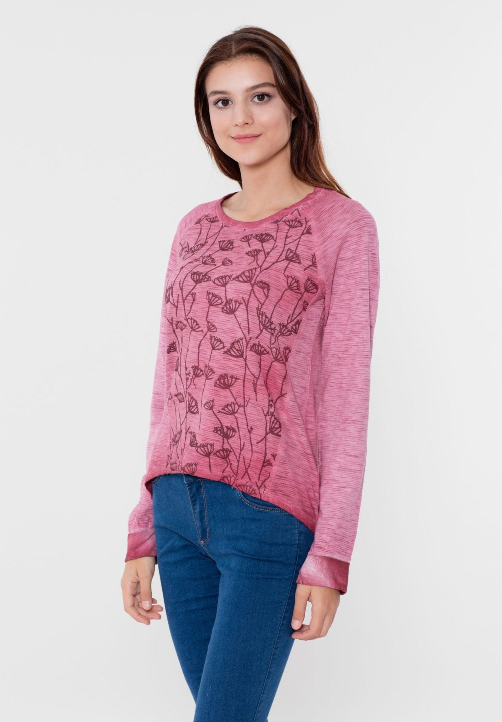 Garment Dyed Langarmshirt aus Bio-Baumwolle