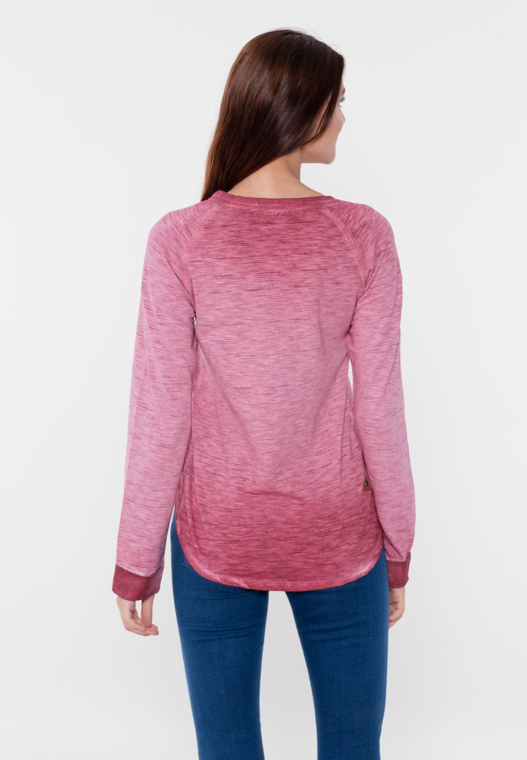 Garment Dyed Langarmshirt aus Bio-Baumwolle
