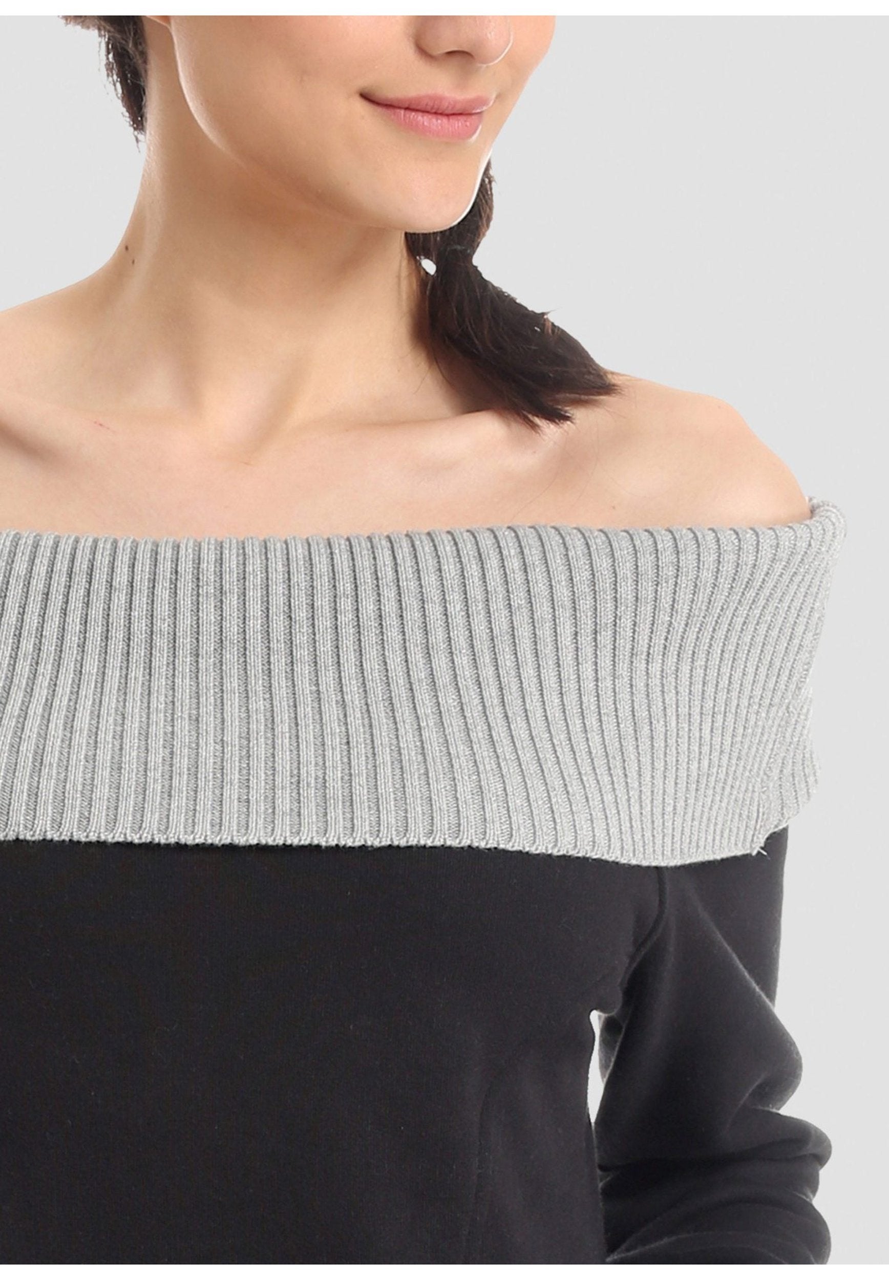 Trikotkragen Sweatshirt aus Bio-Baumwolle