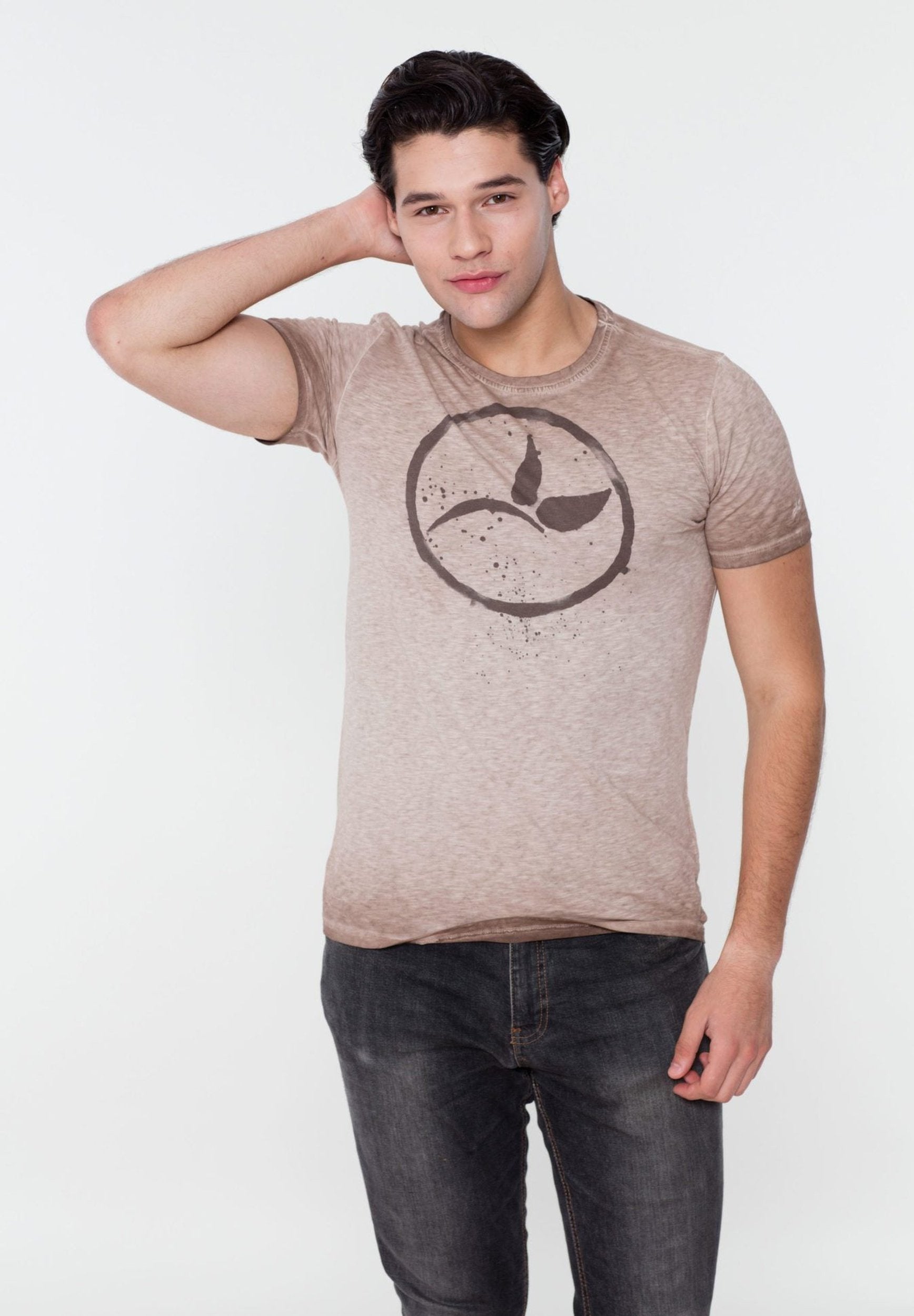 Herren T-Shirt aus Bio-Baumwolle mit Logo-Print