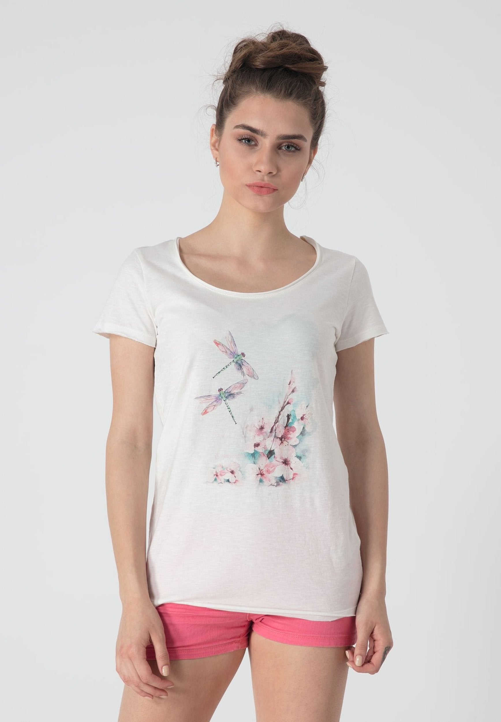 Bedrucktes 100% Bio-Baumwolle T-Shirt