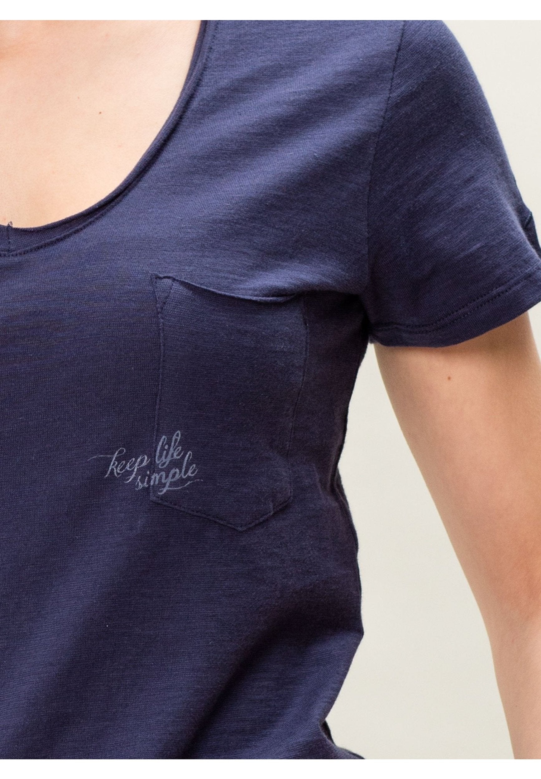 T-Shirt aus Bio-Baumwolle mit Brusttasche