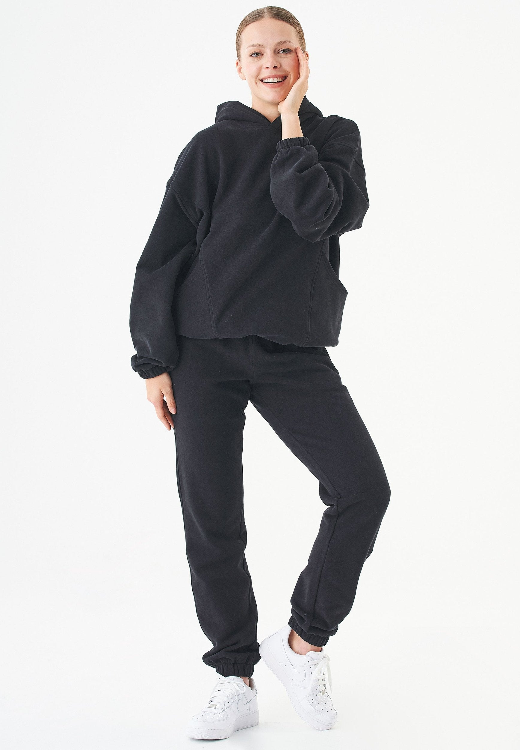 HANDE- Soft Touch Oversize Hoodie aus Bio-Baumwolle