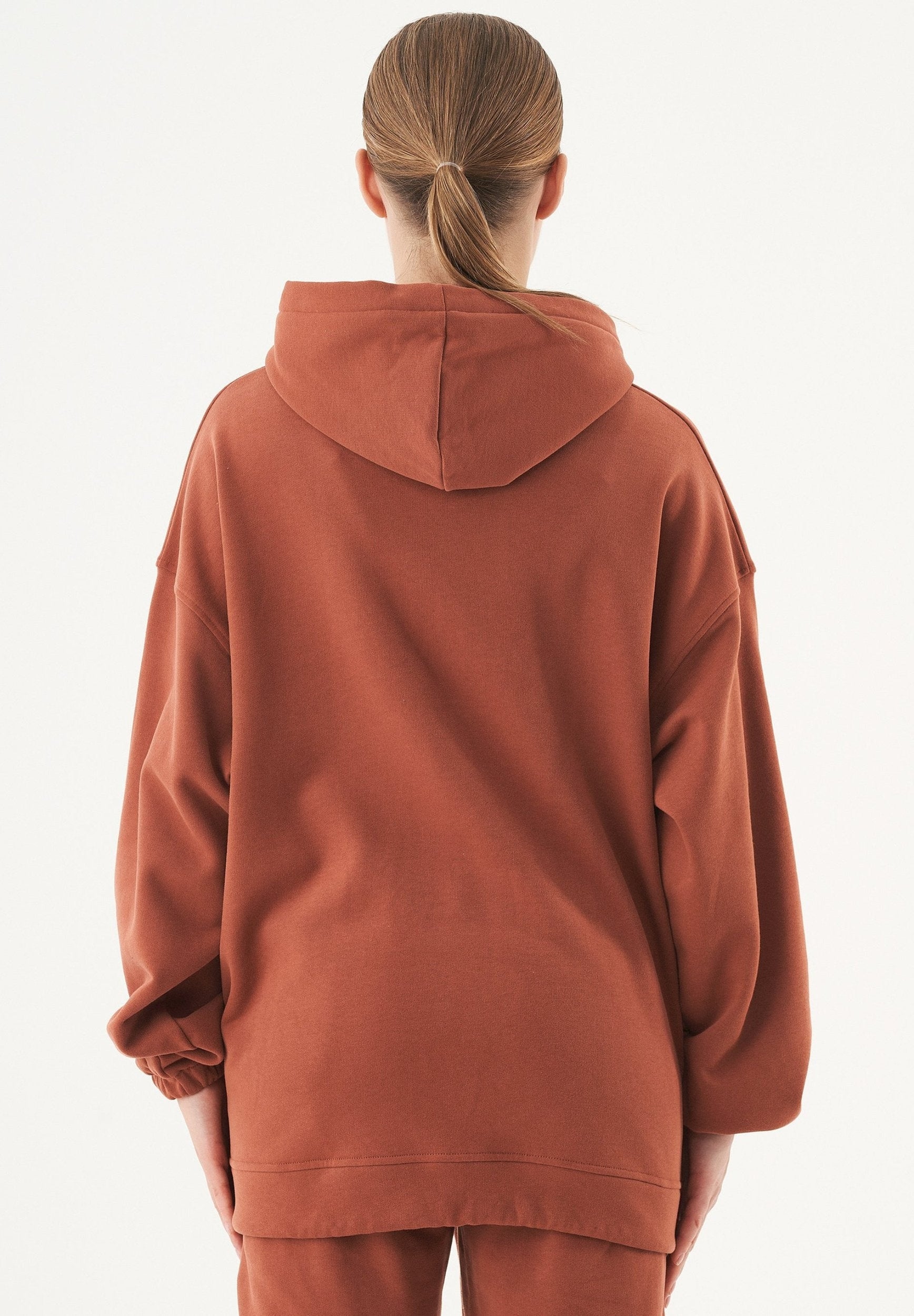 ESSENTIALS-HANDE- Soft Touch Oversize Hoodie aus Bio-Baumwolle