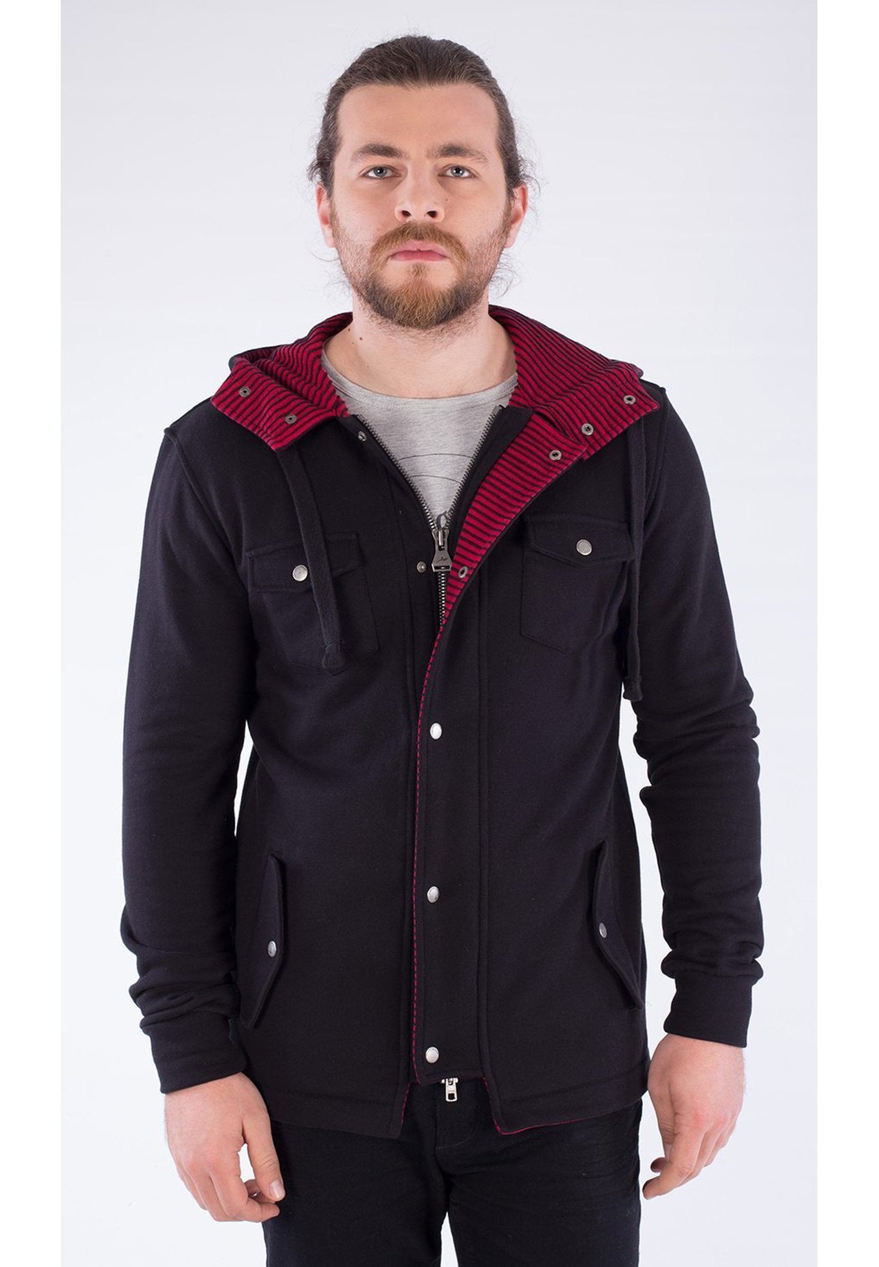 Zipper Jacke aus Bio-Baumwolle
