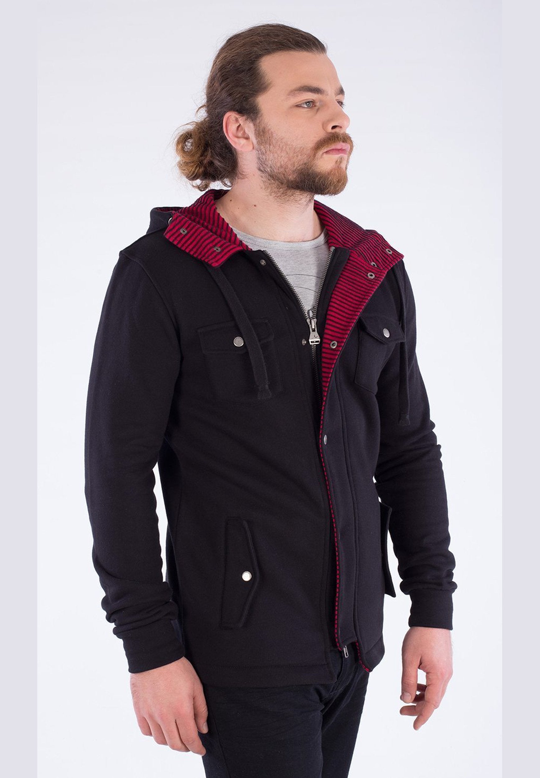 Zipper Jacke aus Bio-Baumwolle