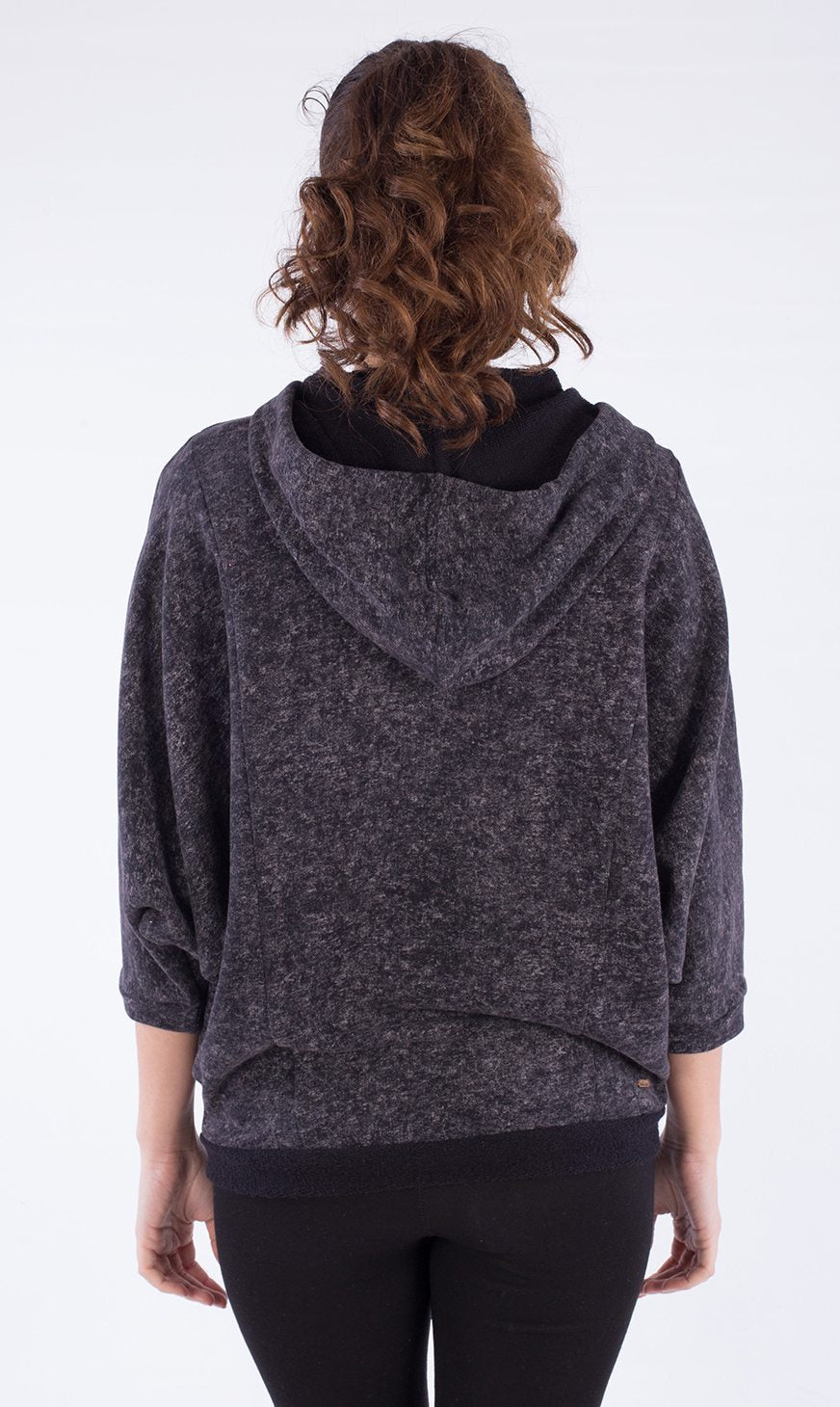 Zipper Poncho aus Bio-Baumwolle