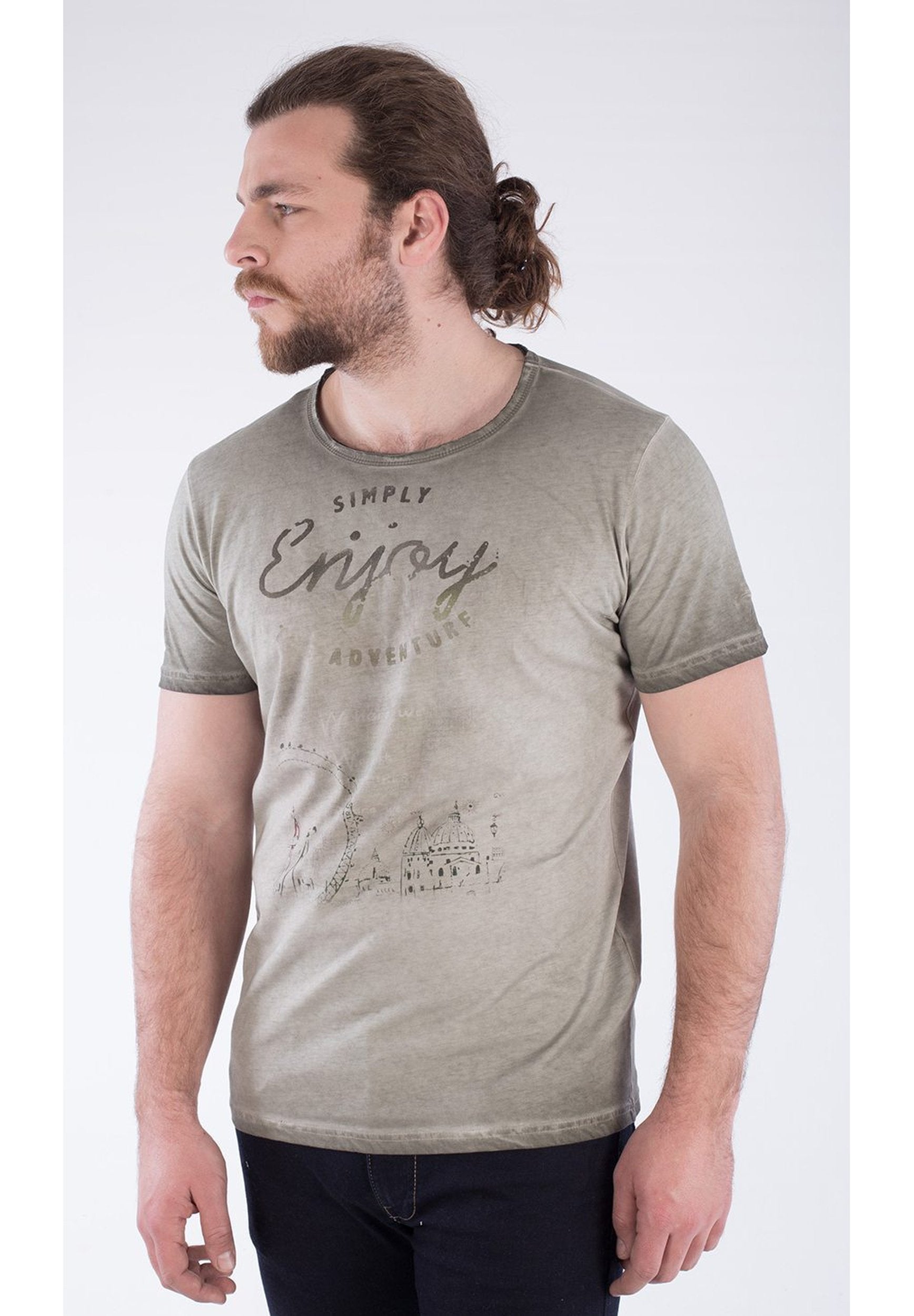 Garment Dyed T-Shirt aus Bio-Baumwolle