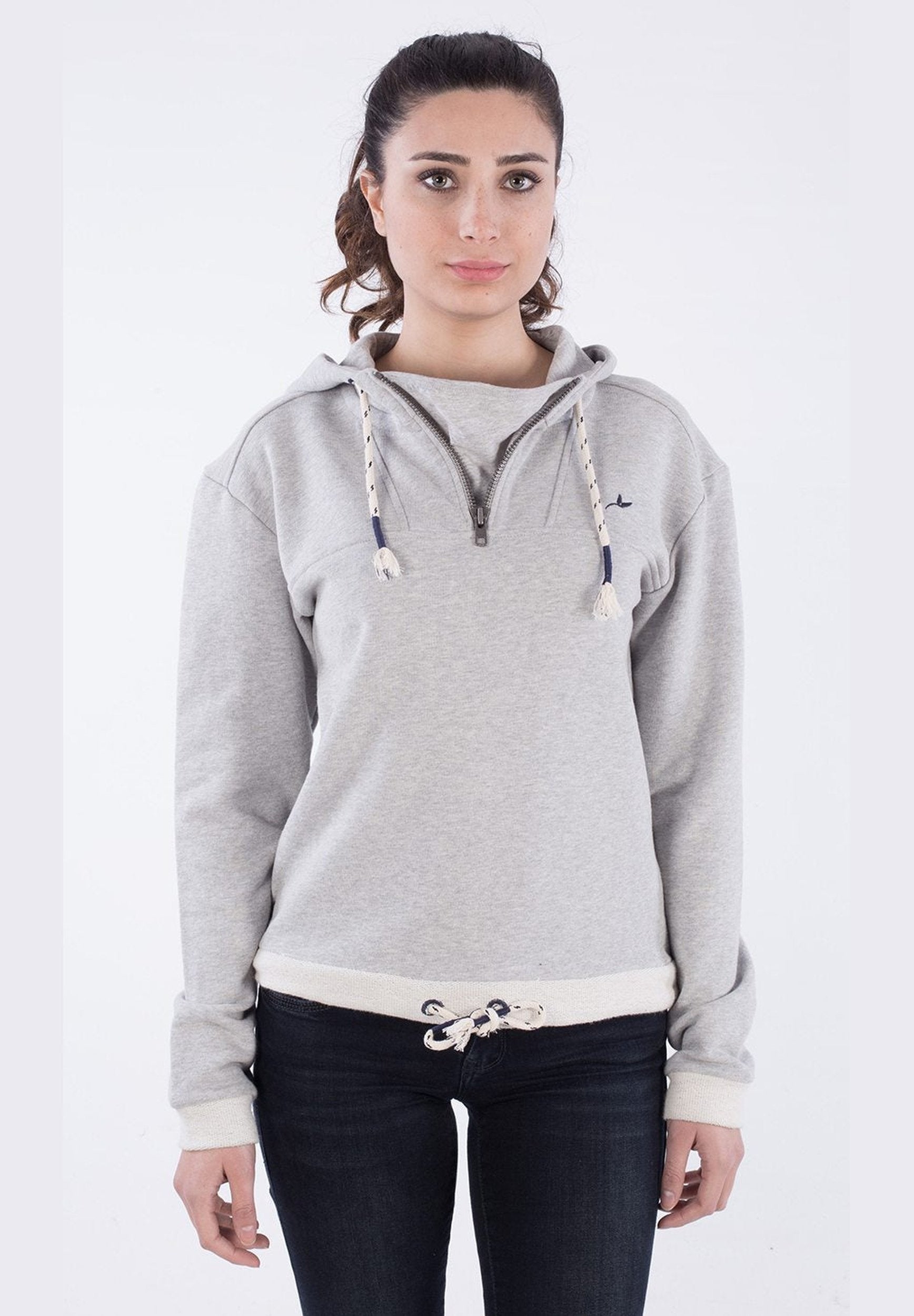Zipper Mit Hoodie aus Bio-Baumwolle