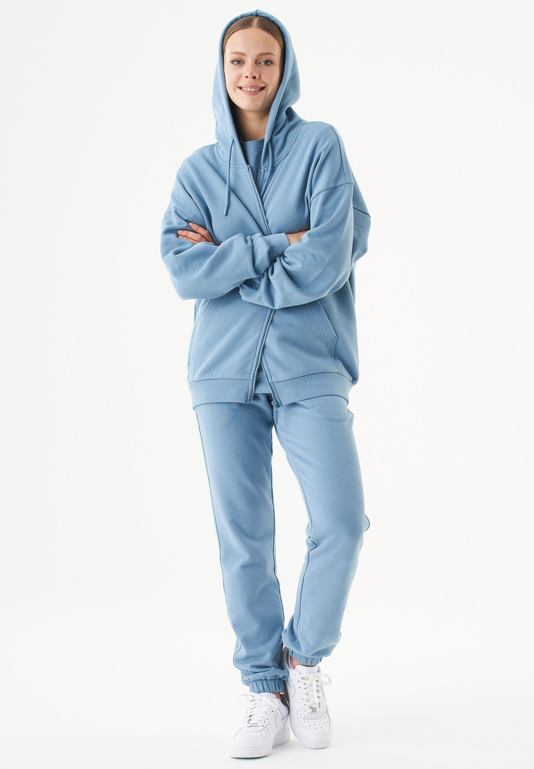 JALE Soft Touch Sweatjacke aus Bio-Baumwolle