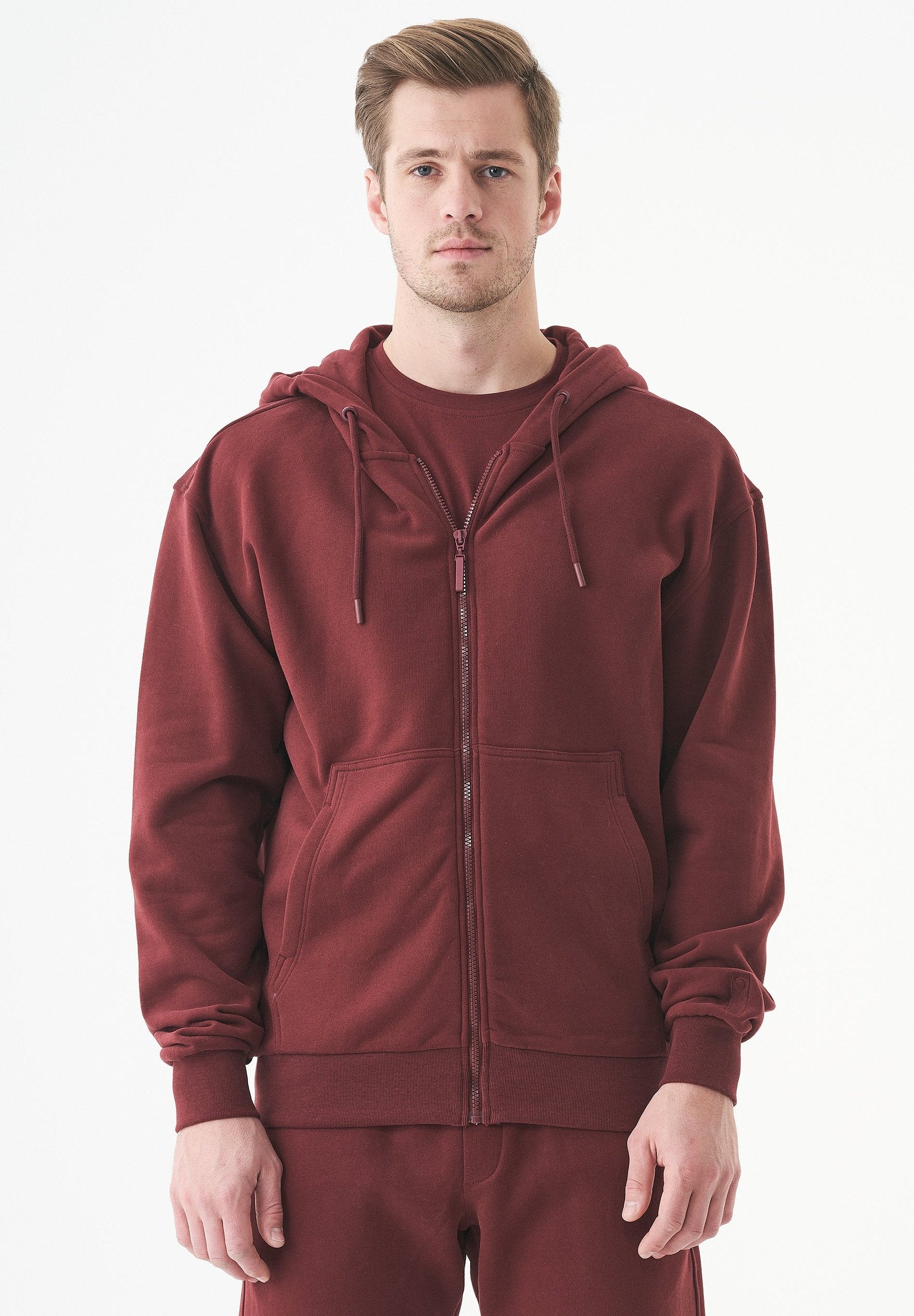 JUNDA Unisex Soft Touch Sweatjacke aus Bio-Baumwolle