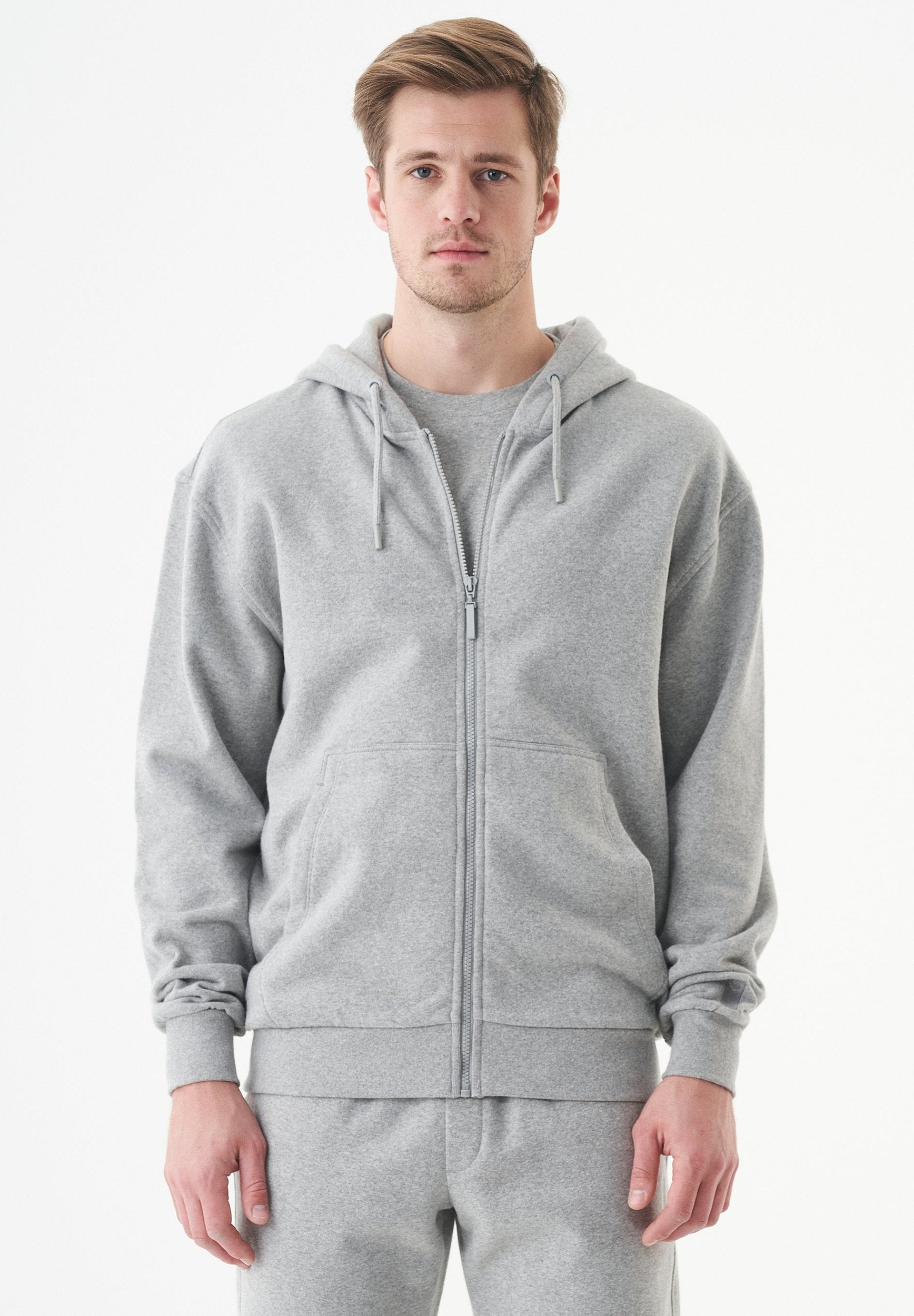 JUNDA Unisex Soft Touch Sweatjacke aus Bio-Baumwolle
