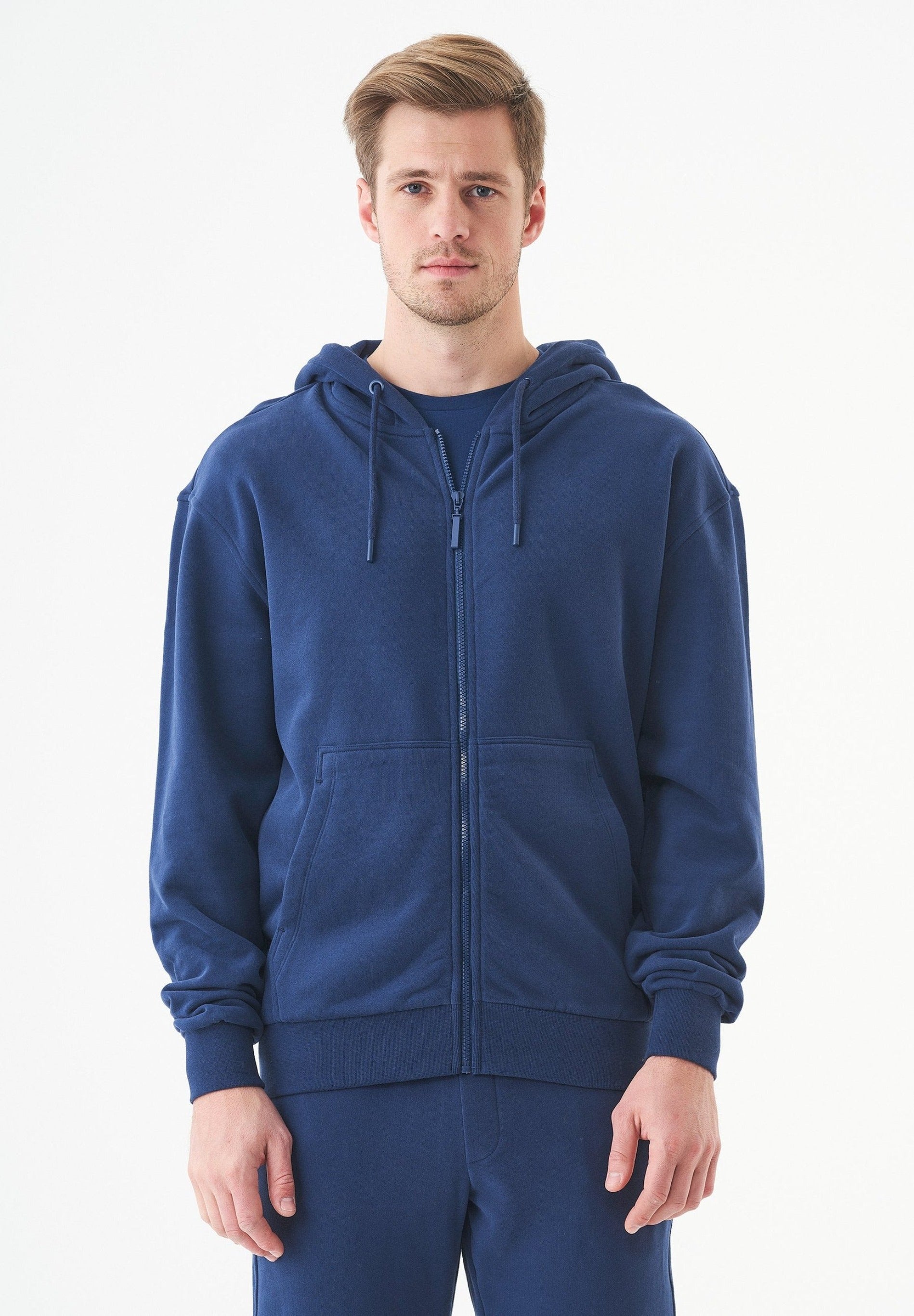 JUNDA Unisex Soft Touch Sweatjacke aus Bio-Baumwolle