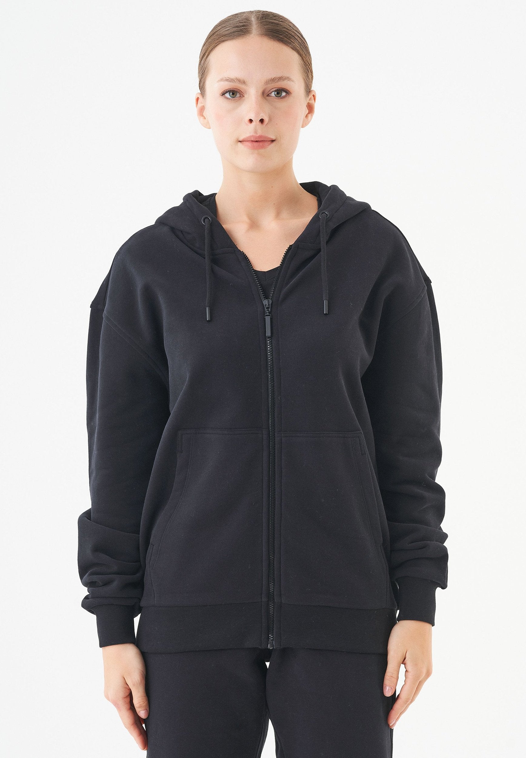 JUNDA Unisex Soft Touch Sweatjacke aus Bio-Baumwolle