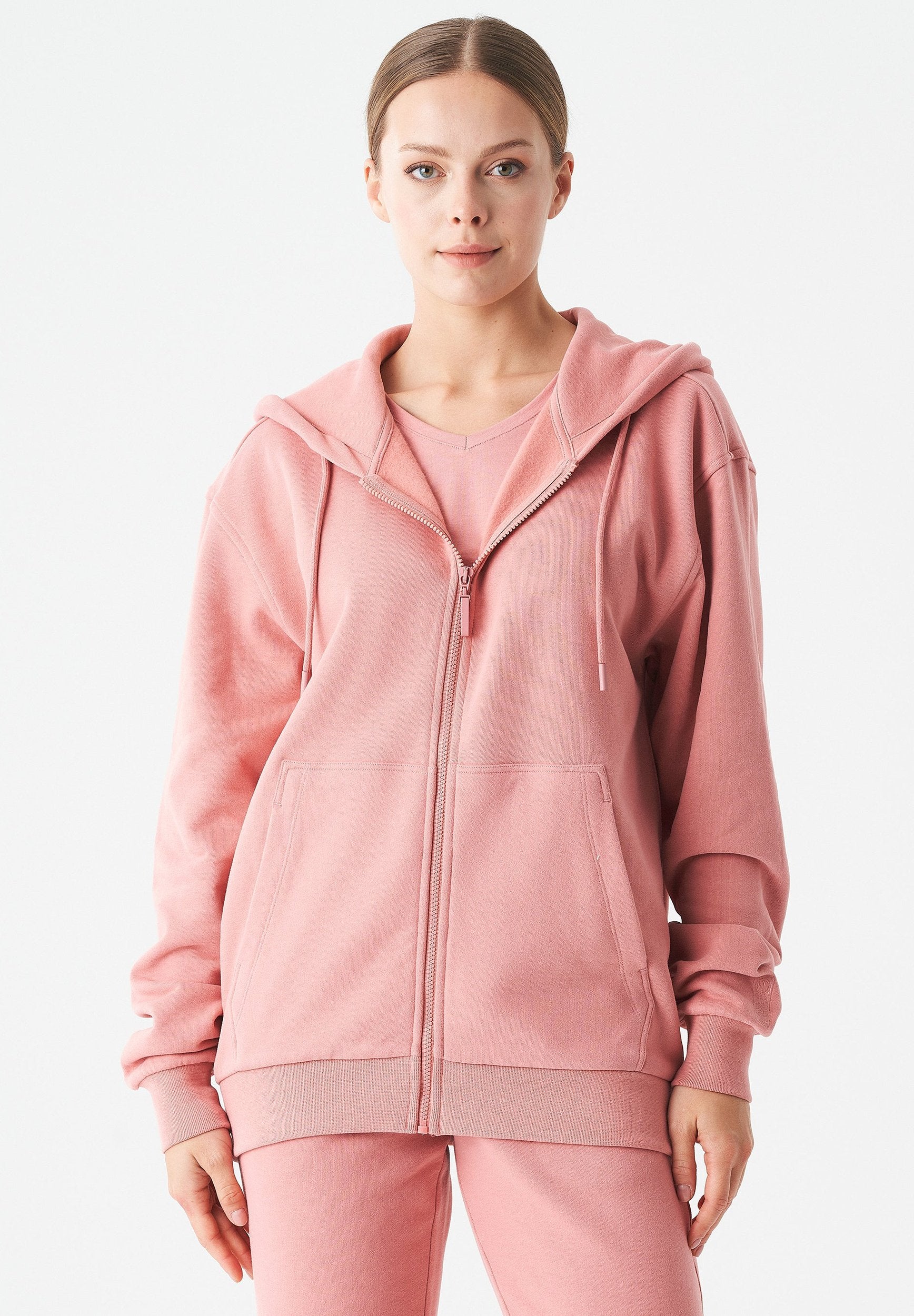 JUNDA Unisex Soft Touch Sweatjacke aus Bio-Baumwolle